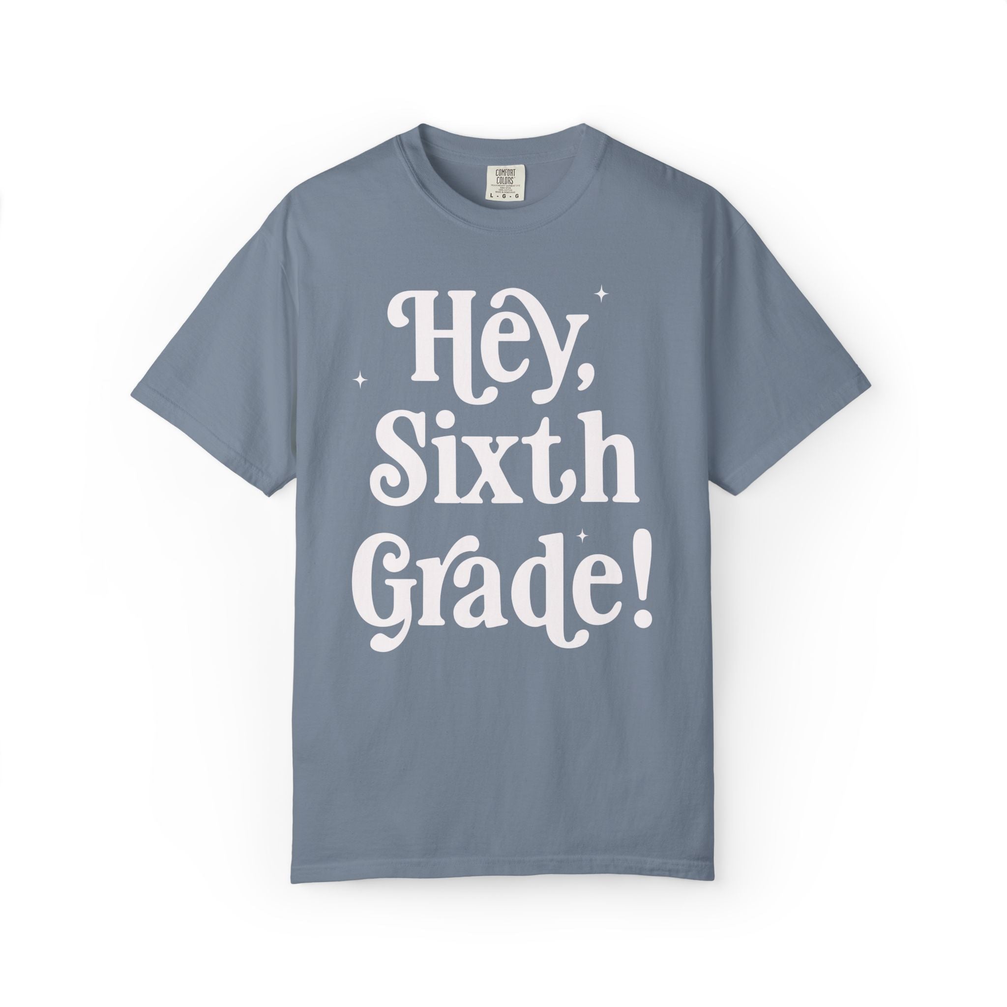 Hey Sixth Grade Back to School Matching Teacher T-Shirt, Cute Sixth Grade Teacher Team or Sixth Grade Team Tee, Paraprofessional Gift - Opal and June