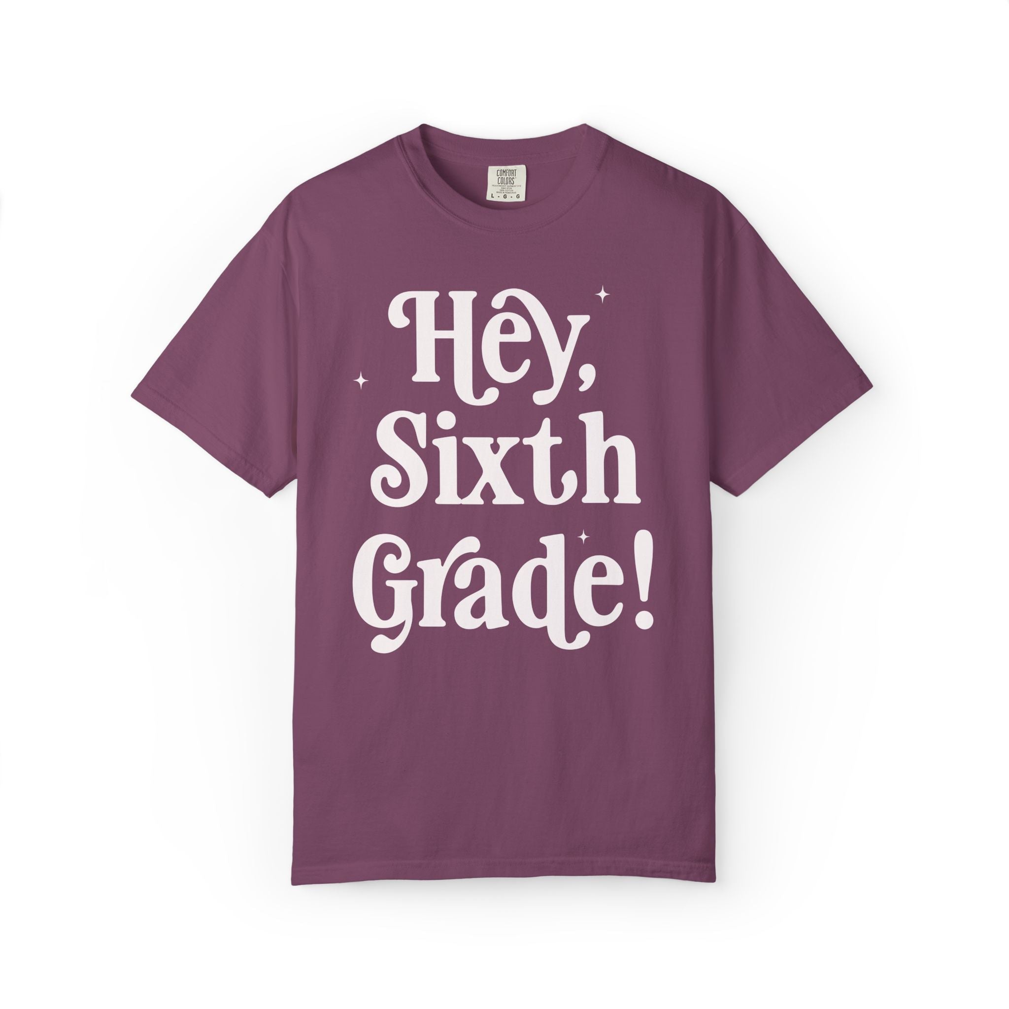 Hey Sixth Grade Back to School Matching Teacher T-Shirt, Cute Sixth Grade Teacher Team or Sixth Grade Team Tee, Paraprofessional Gift - Opal and June
