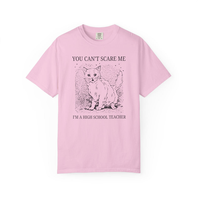 High School Teacher Halloween Tee Shirt with Cat, Funny Saying Cat Lover T-Shirt for Cat Mom Who Teaches High School, Teacher Team Shirt - Opal and June