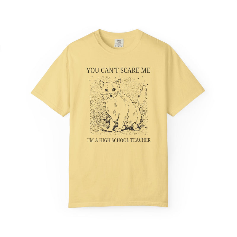 High School Teacher Halloween Tee Shirt with Cat, Funny Saying Cat Lover T-Shirt for Cat Mom Who Teaches High School, Teacher Team Shirt - Opal and June