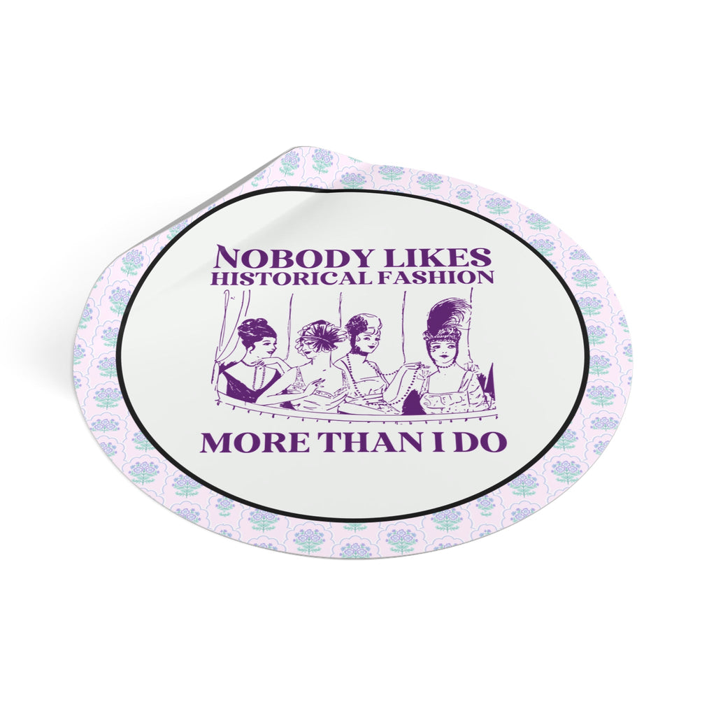 Historical Fashion Vintage Aesthetic Sticker for Fashion History Major, Cute Humanities Professor Present, Women's History, Famous Queens - Opal and June