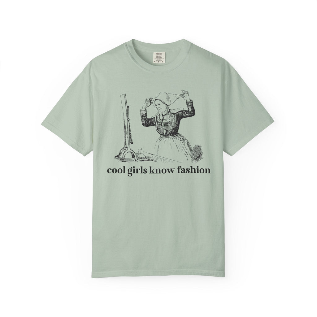Historical Fashion Vintage Aesthetic Tee Shirt, Fashion History Major, Cute Humanities Professor Present, Funny Saying Women's History Gift - Opal and June