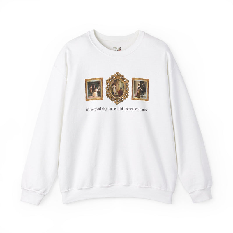 Historical Romance Reader Sweatshirt, Art Historian: Famous Paintings, Edmund Blair Leighton, Pre - Raphaelite Art Movement, Bookworm Gift - Opal and June