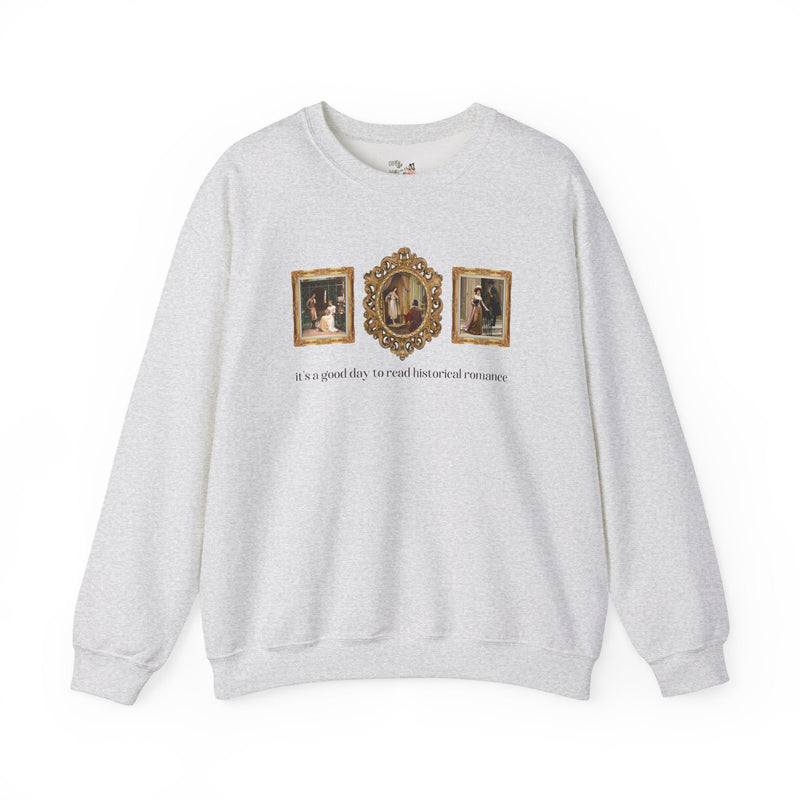 Historical Romance Reader Sweatshirt, Art Historian: Famous Paintings, Edmund Blair Leighton, Pre - Raphaelite Art Movement, Bookworm Gift - Opal and June