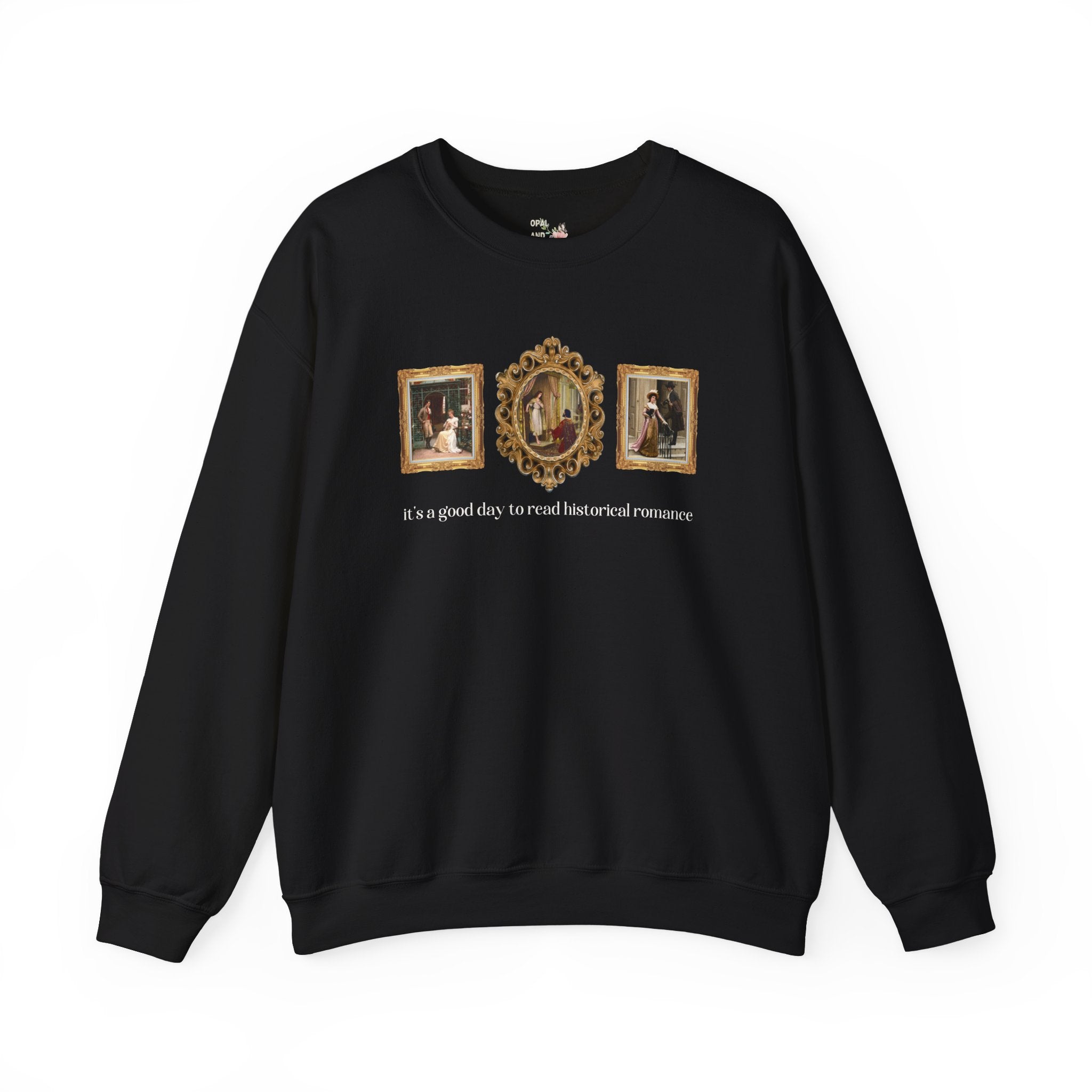 Historical Romance Reader Sweatshirt, Art Historian: Famous Paintings, Edmund Blair Leighton, Pre - Raphaelite Art Movement, Bookworm Gift - Opal and June