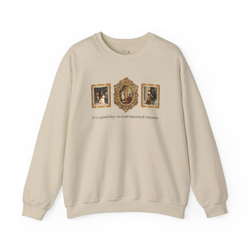 Historical Romance Reader Sweatshirt, Art Historian: Famous Paintings, Edmund Blair Leighton, Pre - Raphaelite Art Movement, Bookworm Gift - Opal and June