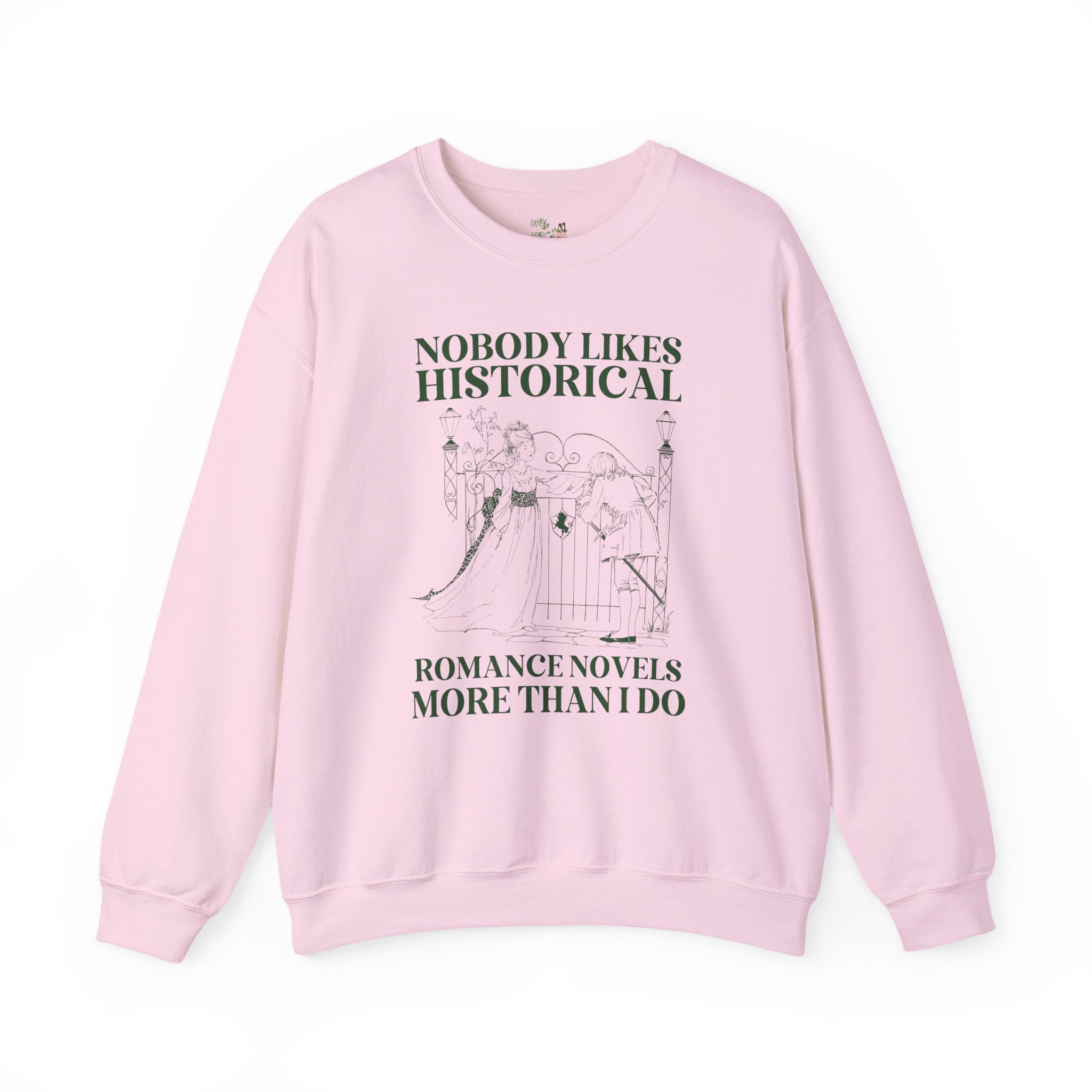 Historical Romance Reader Sweatshirt for Bookworm Who Loves Regency Romance Novels, Boho Book Lover Gift Idea, Romance Writer or Librarian - Opal and June