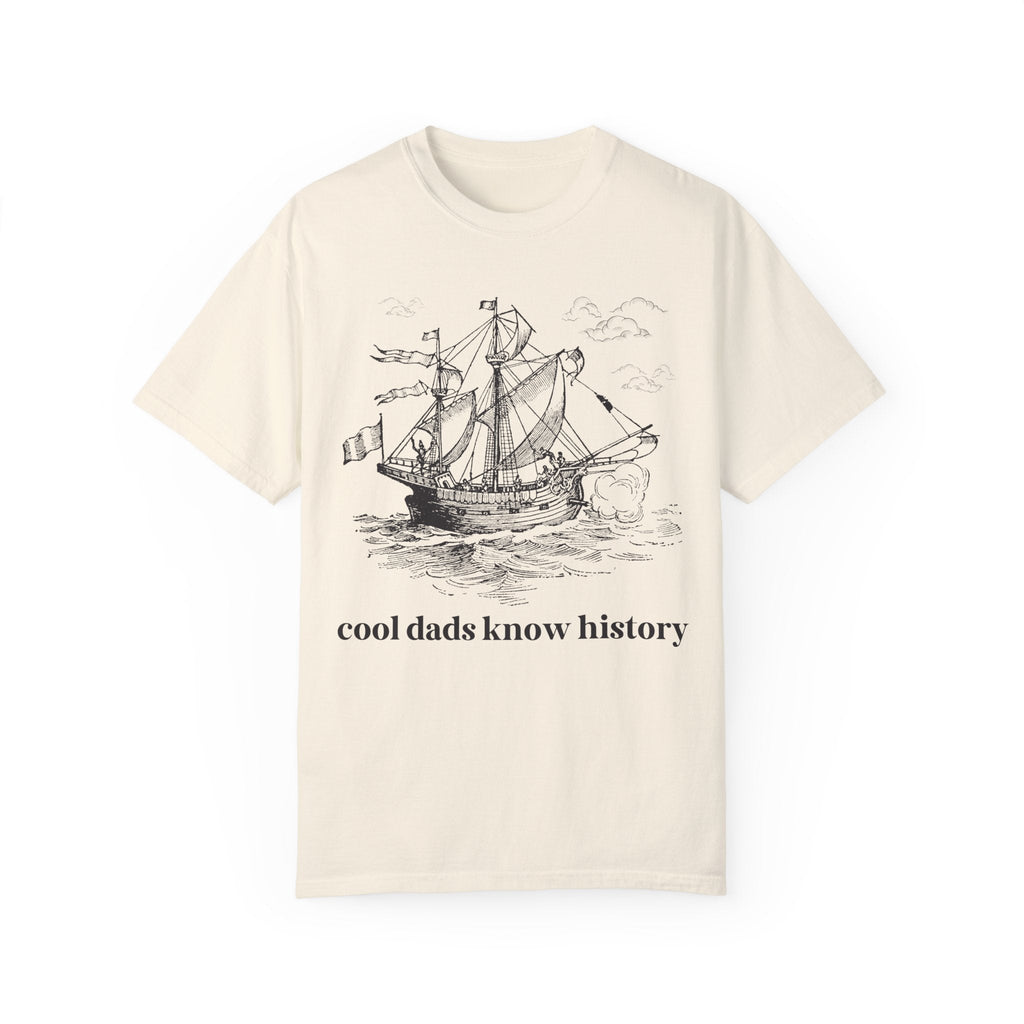 History Buff Tee Shirt for Father's Day: Cool Dads Know History, History Teacher Gift for Dad Who Loves Social Studies, Funny Saying T-Shirt - Opal and June