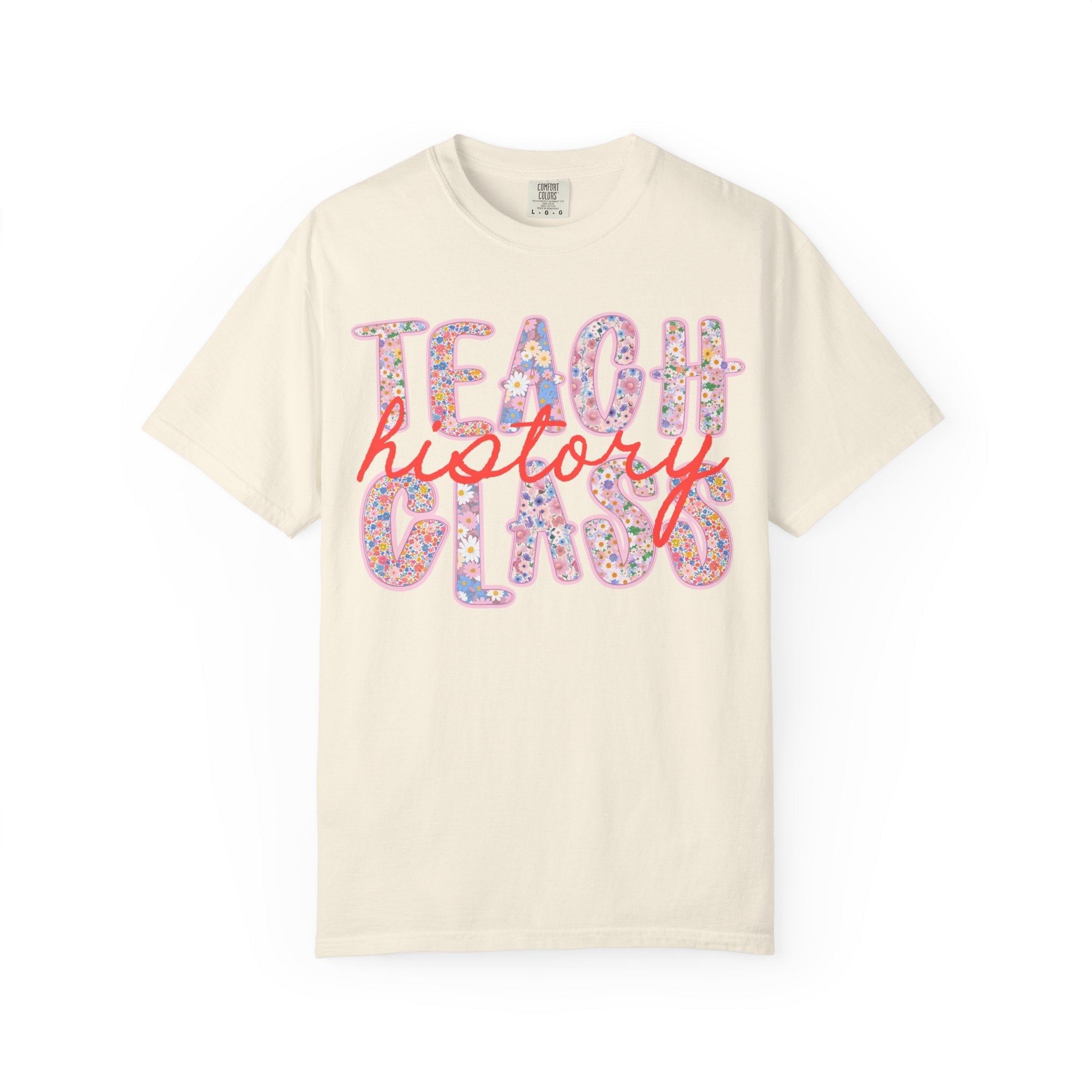 History Professor Tee Shirt for Back to School, Cute Floral History Department T-Shirt, History or Social Studies Teacher, New Teacher Gift - Opal and June