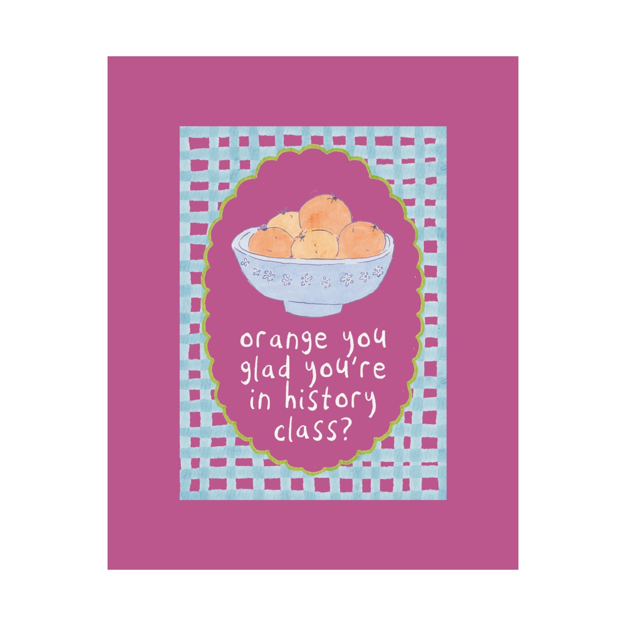 History Teacher Classroom Decor: Orange You Glad You're in History Class - Opal and June