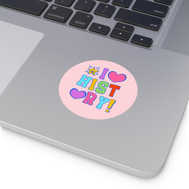 History Teacher Sticker with Dreamcore Y2K Aesthetic, Colorful History Professor Sticker with Star, History Buff Gift, Sticker for Library - Opal and June