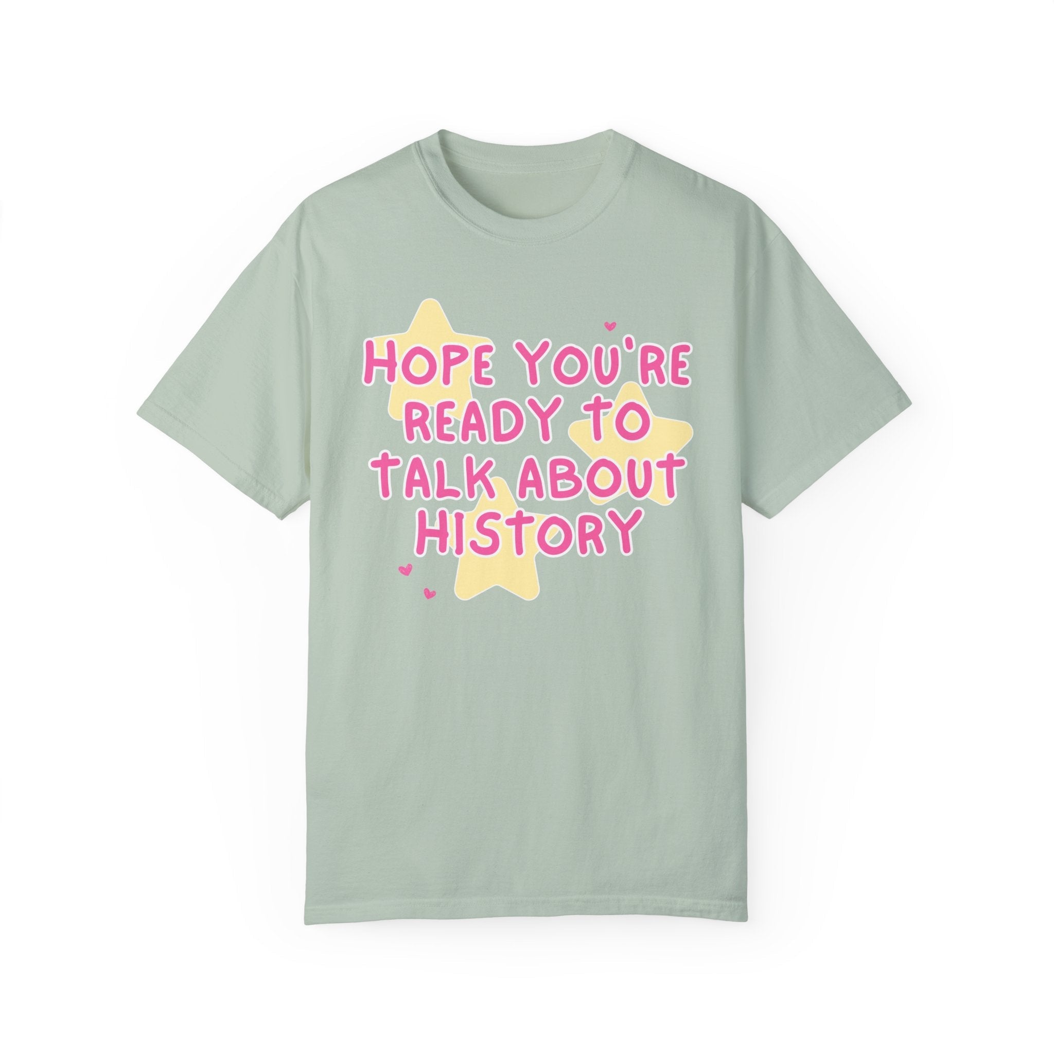 History Teacher T-Shirt with Stars: Cute Historian Gift for History Buff, Social Studies Teacher, Gift for Mom or Sister who Loves History - Opal and June