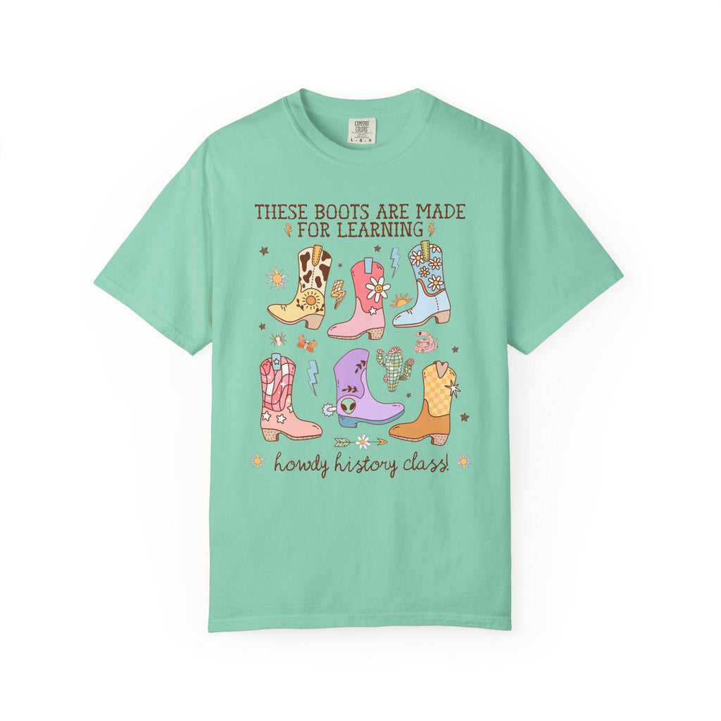 History Teacher Tee Shirt for Middle School or Junior High Social Studies Teacher, History Department T-Shirt with Cute Western Aesthetic - Opal and June