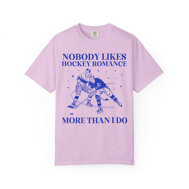 Hockey Romance Book Lover Tee Shirt with Funny Saying, Silly Bookish Tee for Romance Reader Who Loves Sports Romance, Contemporary Romance - Opal and June