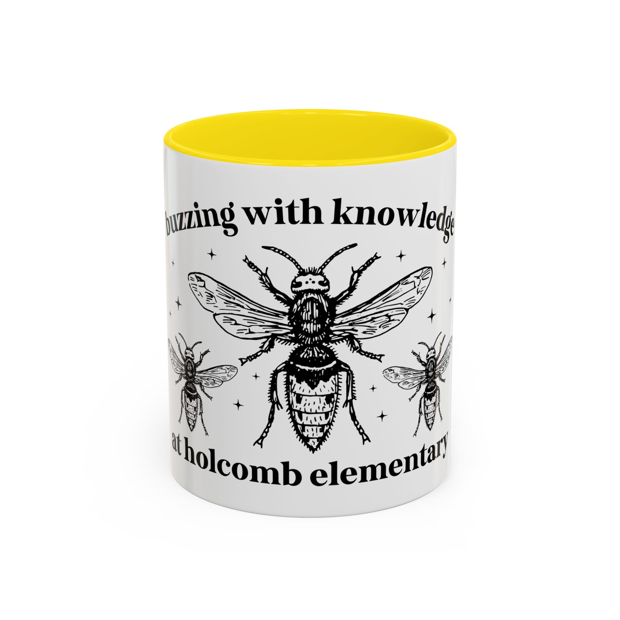 Holcomb Elementary School Coffee Mug: Buzzing with Knowledge - Opal and June
