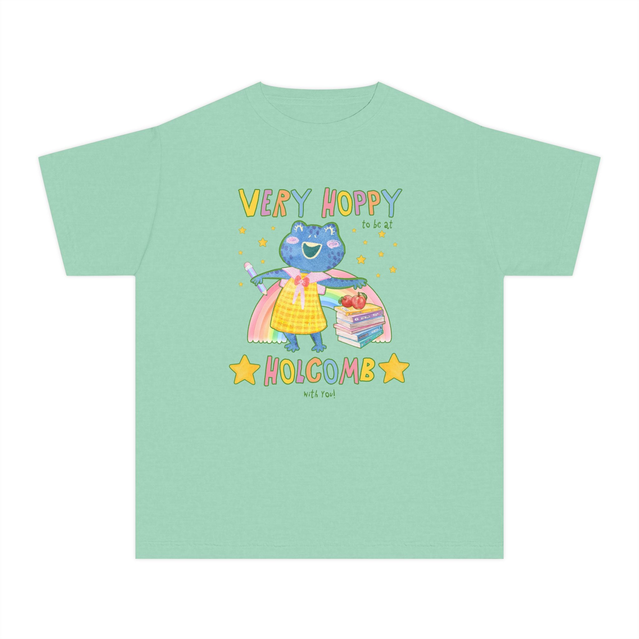 Holcomb Elementary School Kids Tee Shirt: Very Hoppy - Opal and June