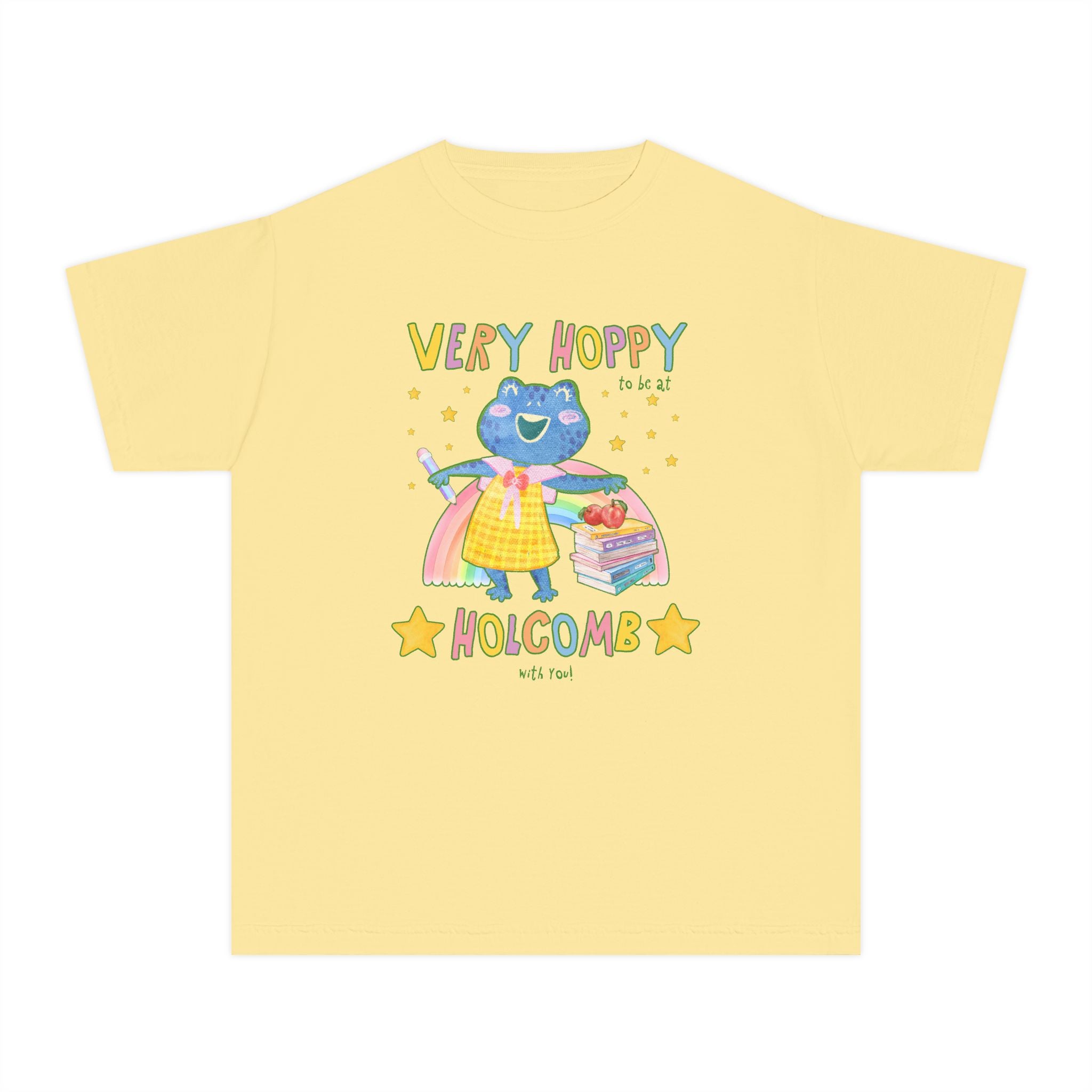 Holcomb Elementary School Kids Tee Shirt: Very Hoppy - Opal and June