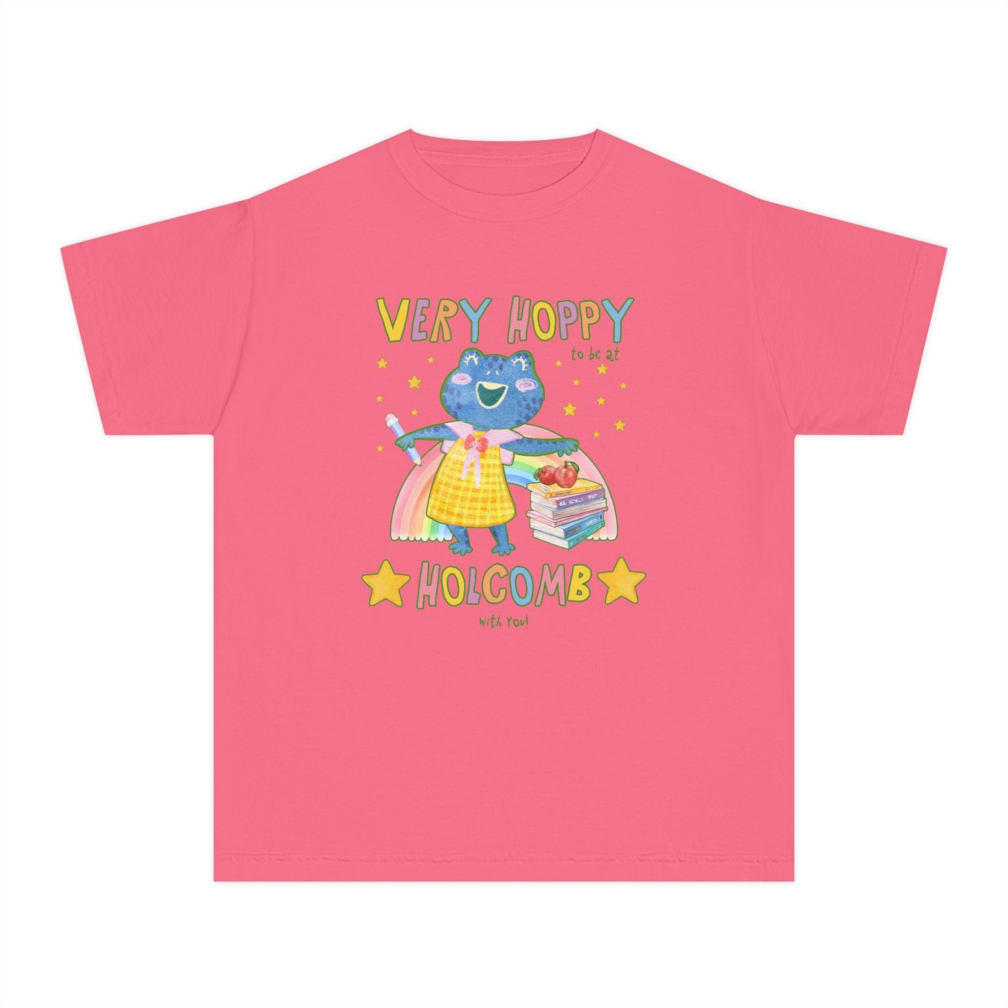 Holcomb Elementary School Kids Tee Shirt: Very Hoppy - Opal and June