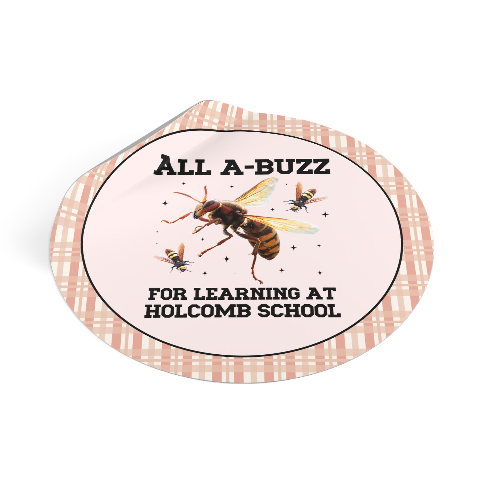 Holcomb Elementary School Sticker: All A - Buzz For Learning - Opal and June