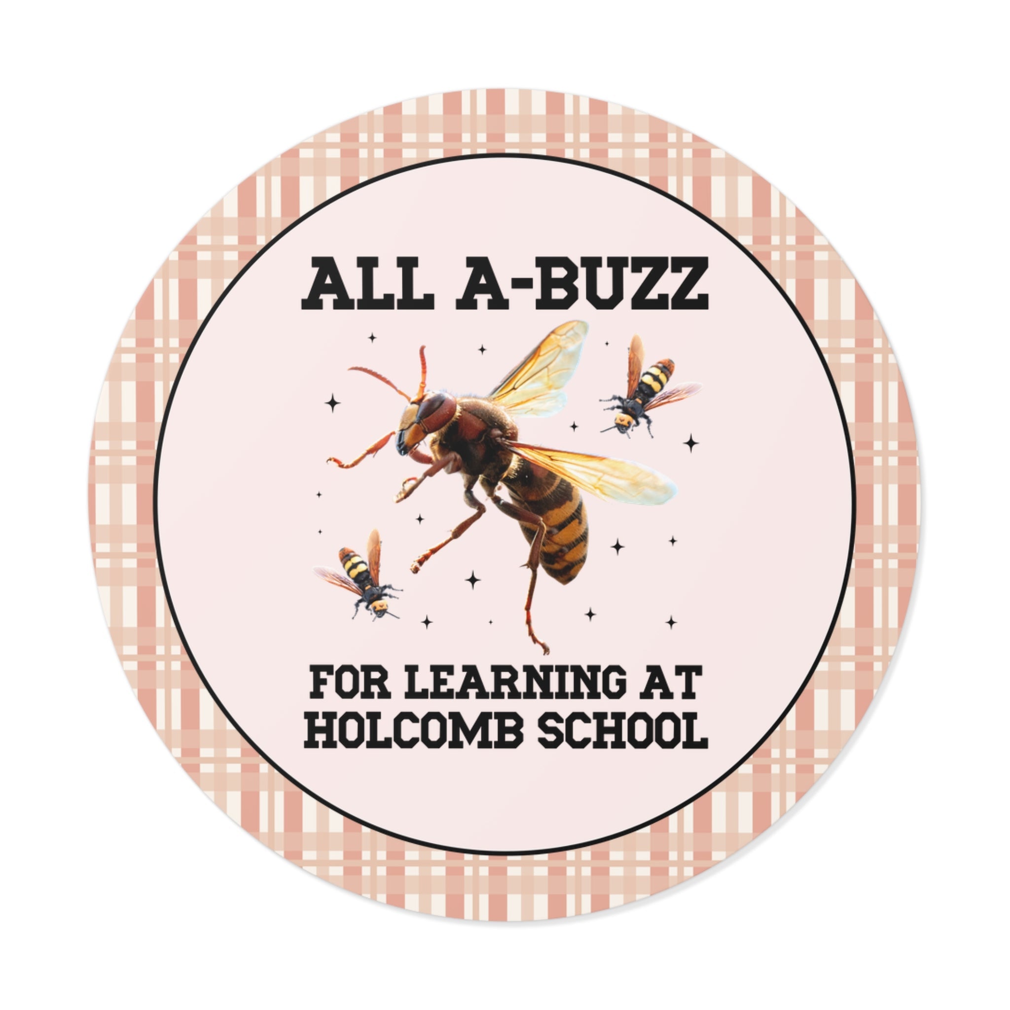 Holcomb Elementary School Sticker: All A - Buzz For Learning - Opal and June