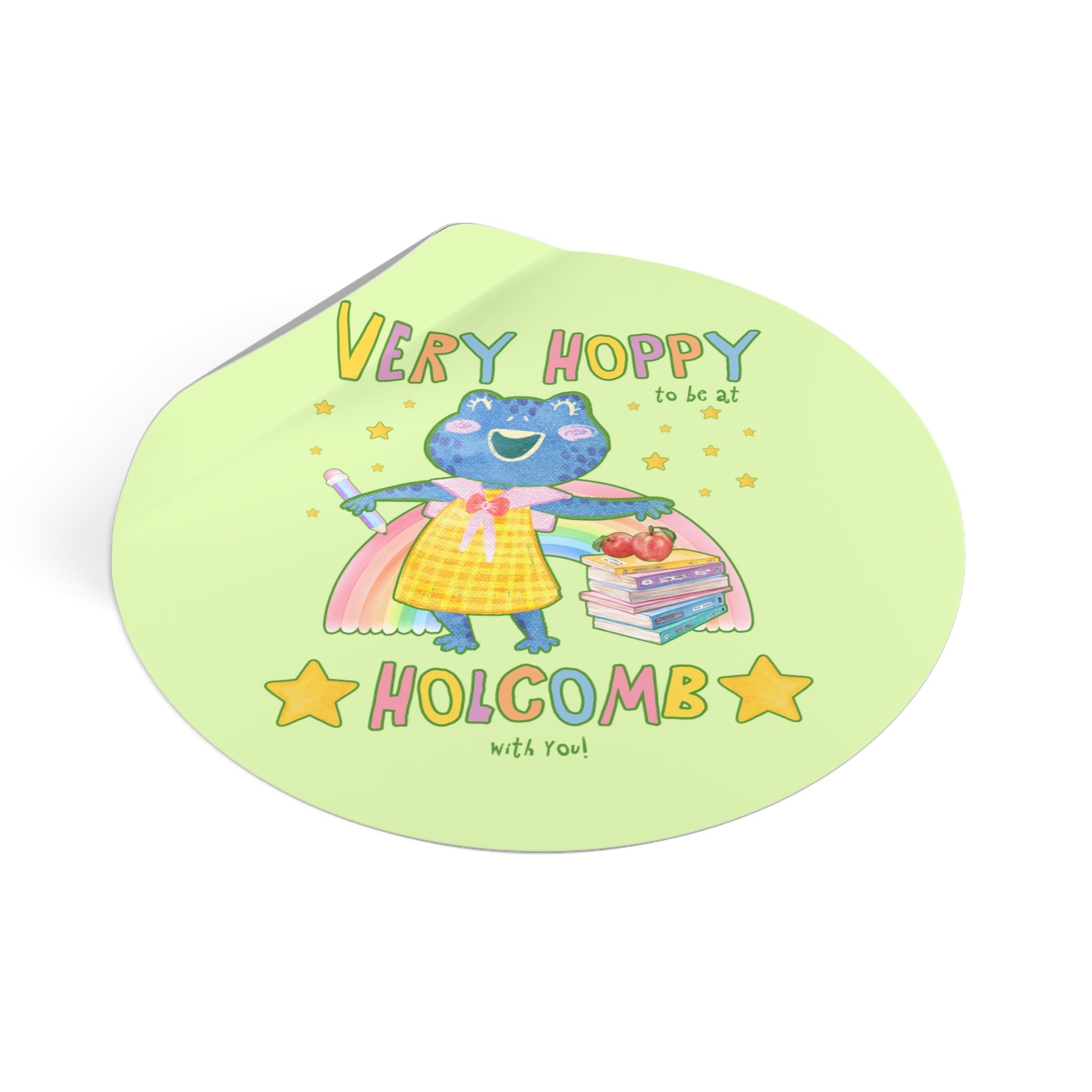Holcomb Elementary School Sticker: Very Hoppy - Opal and June