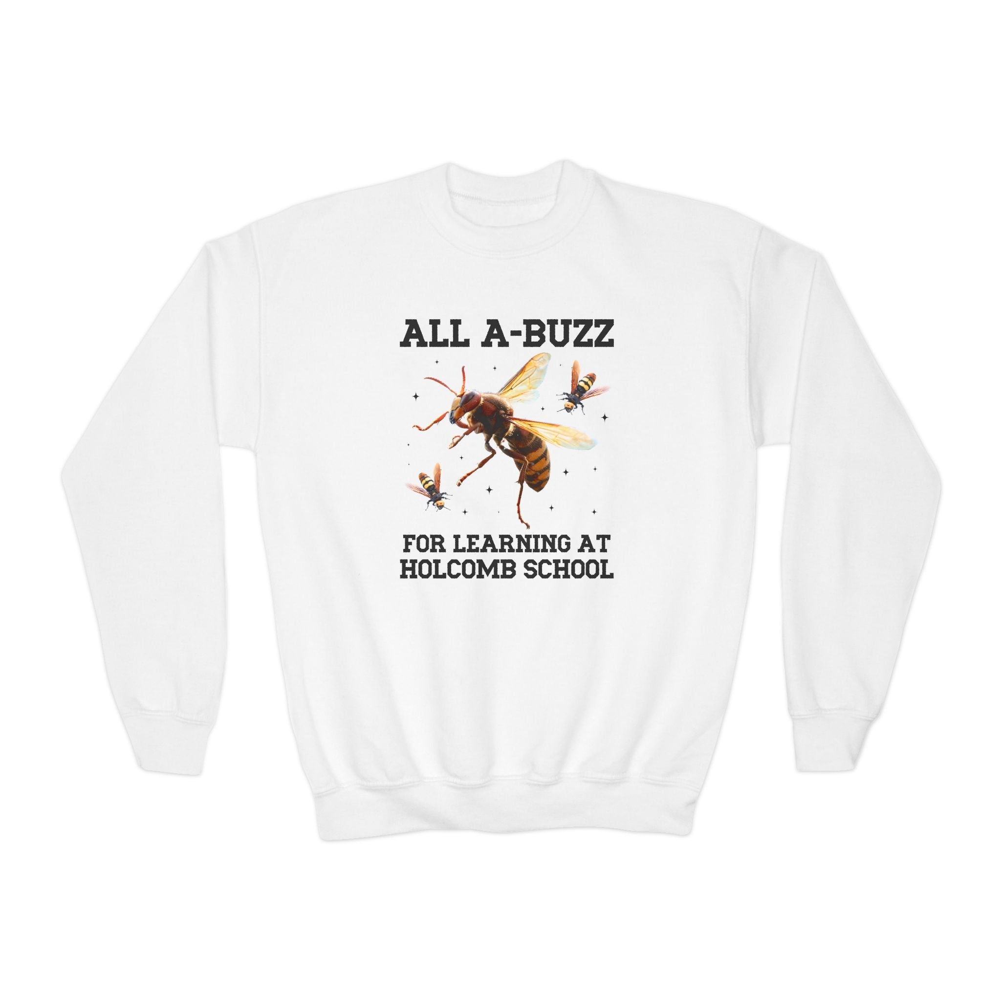 Holcomb Elementary School Sweatshirt: All A - Buzz For Learning - Opal and June