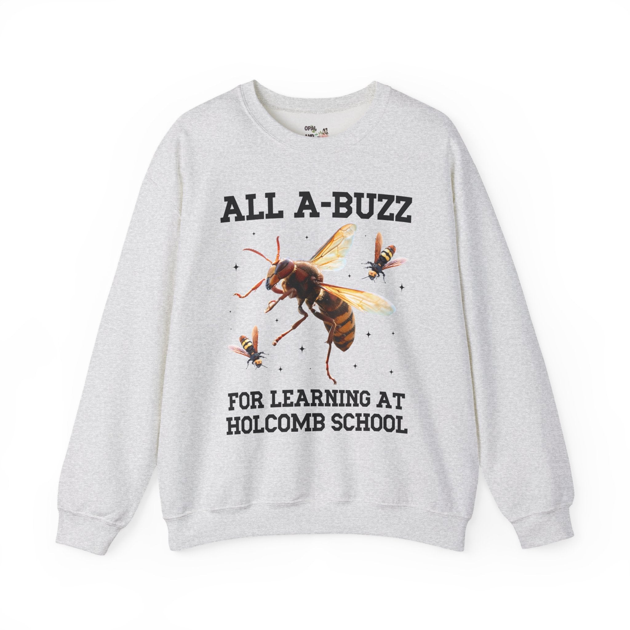 Holcomb Elementary School Sweatshirt: All A - Buzz For Learning - Opal and June