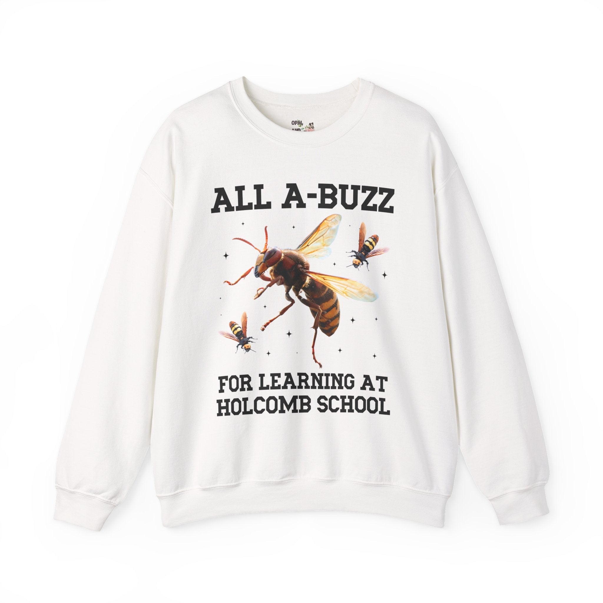 Holcomb Elementary School Sweatshirt: All A - Buzz For Learning - Opal and June