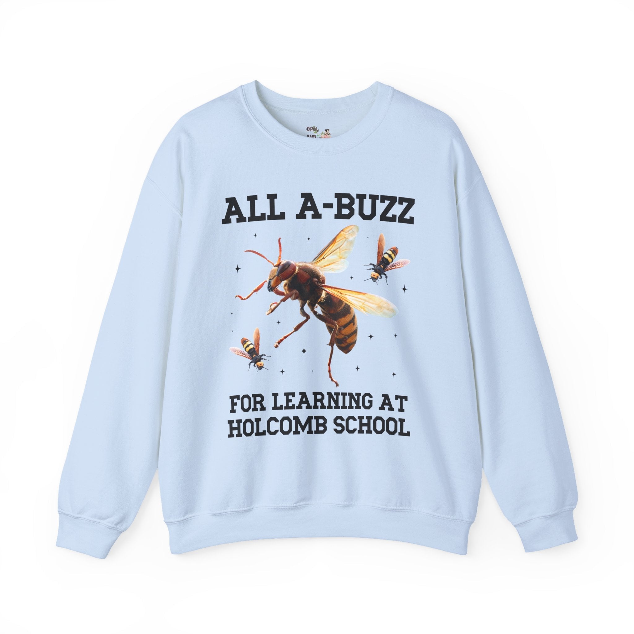 Holcomb Elementary School Sweatshirt: All A - Buzz For Learning - Opal and June