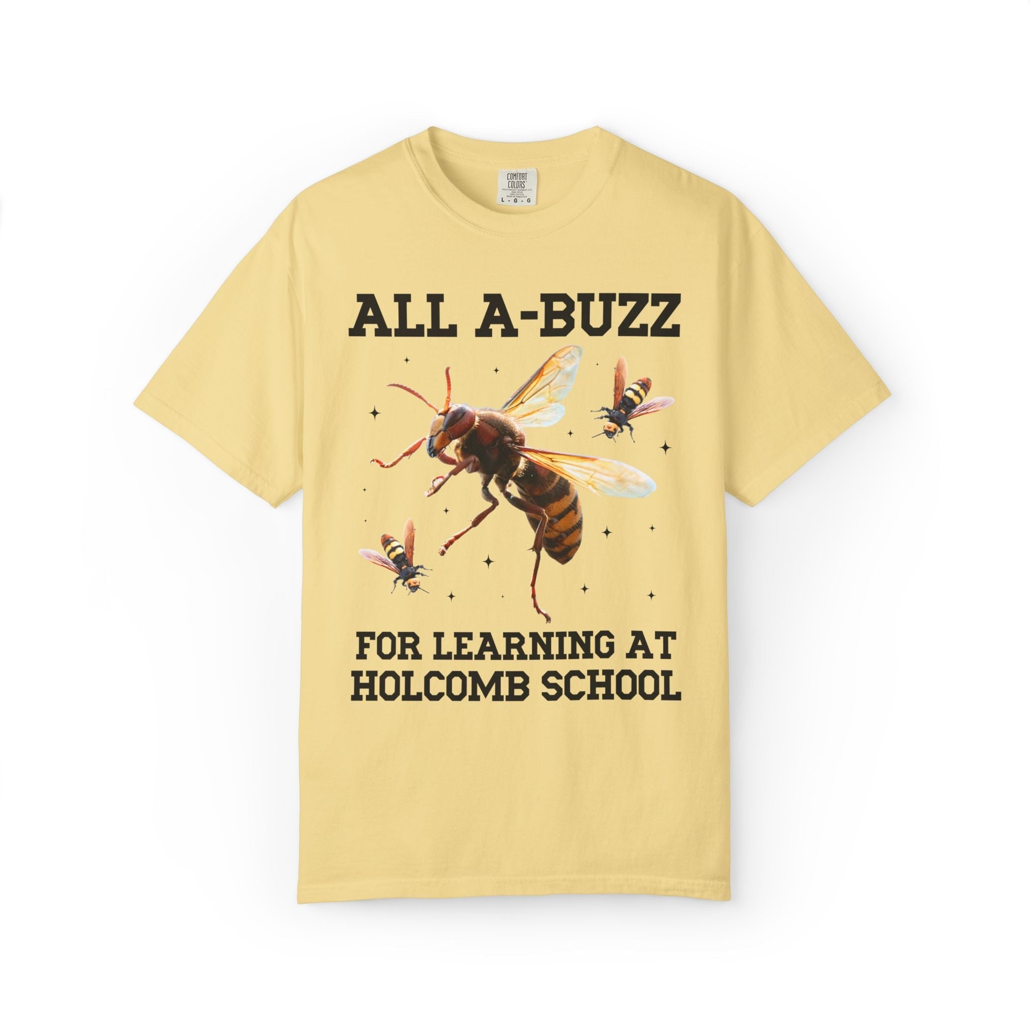 Holcomb Elementary School Tee Shirt: All A - Buzz For Learning - Opal and June