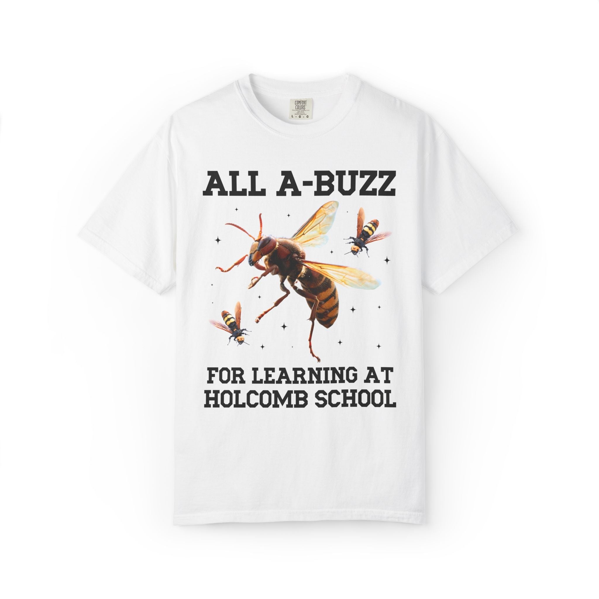 Holcomb Elementary School Tee Shirt: All A - Buzz For Learning - Opal and June