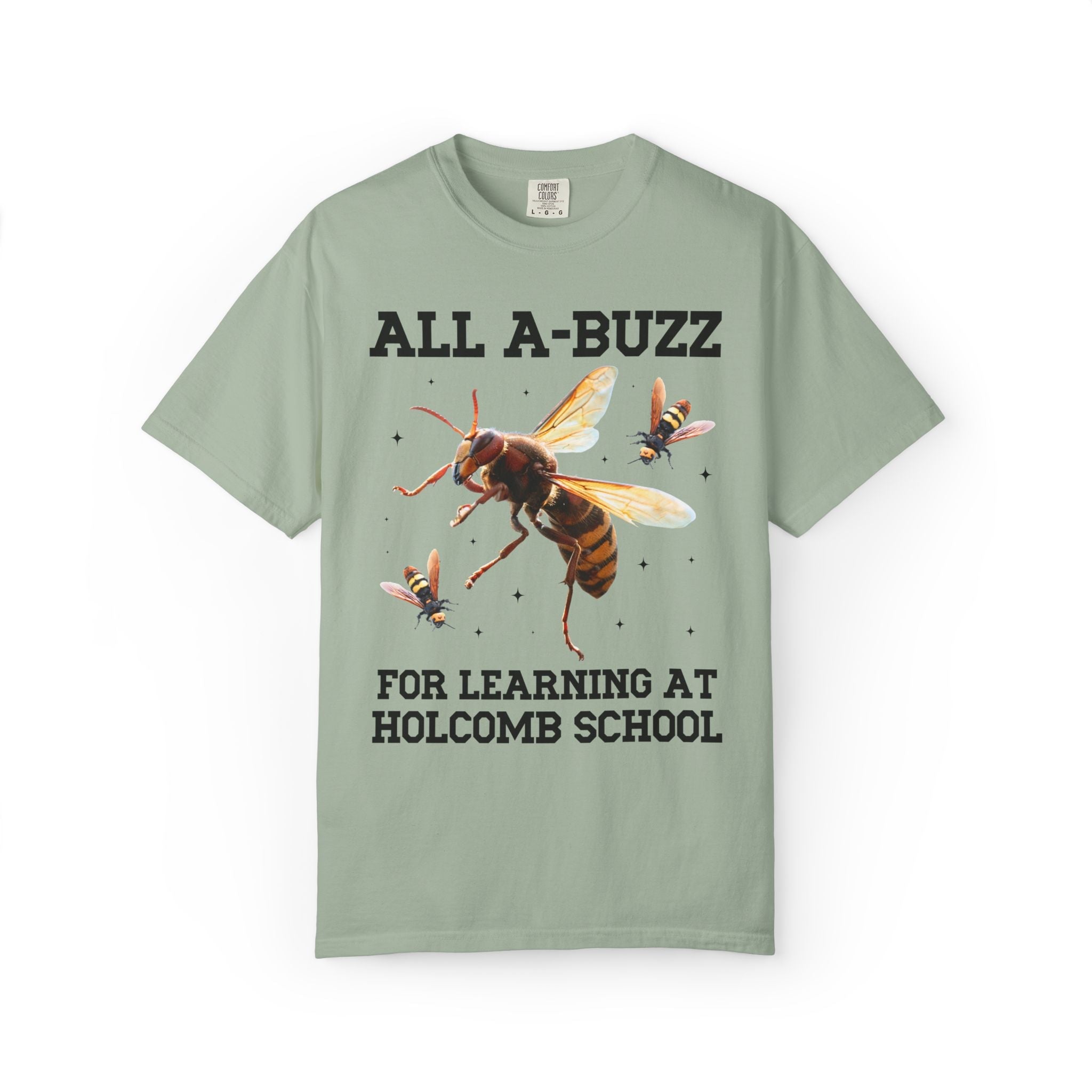 Holcomb Elementary School Tee Shirt: All A - Buzz For Learning - Opal and June