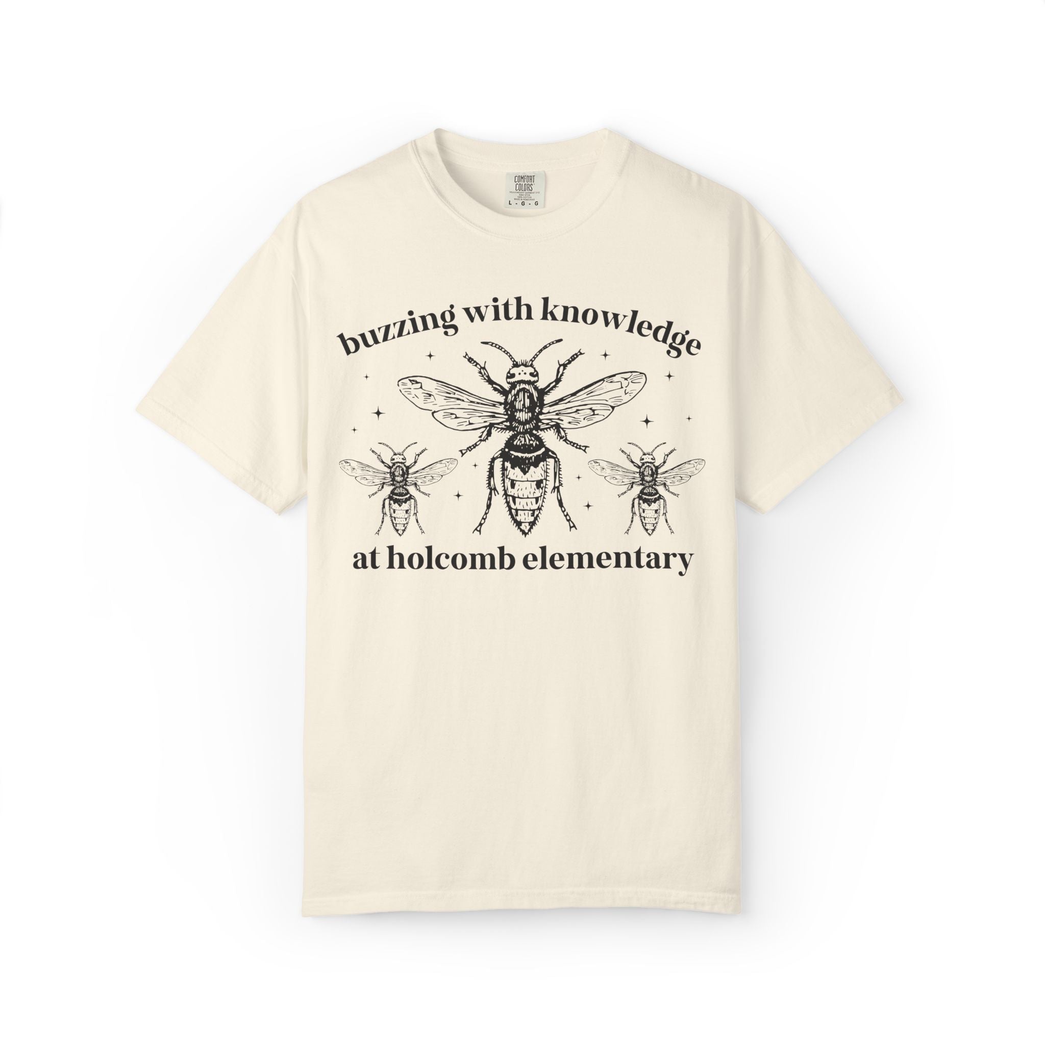 Holcomb Elementary School Tee Shirt: Buzzing with Knowledge - Opal and June