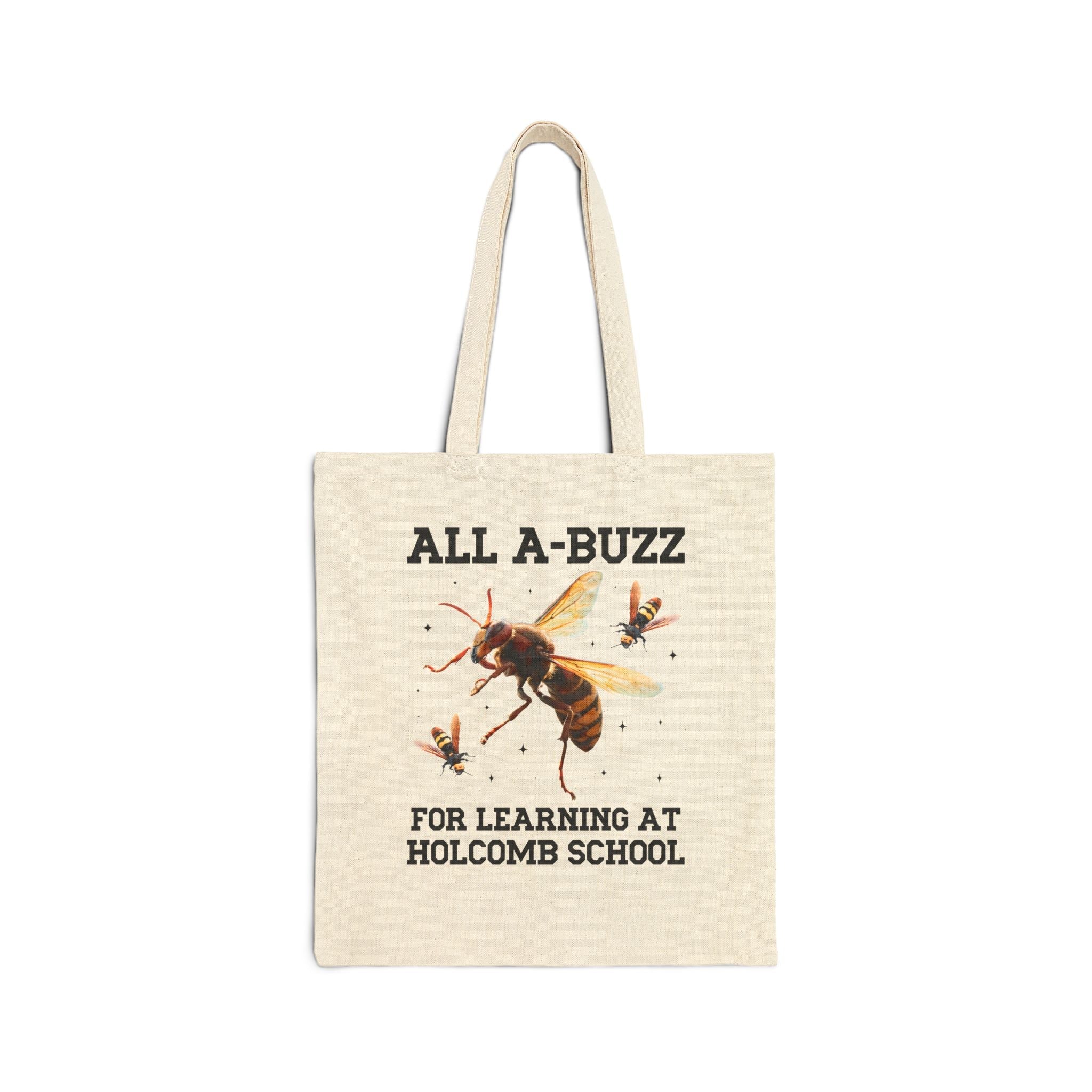 Holcomb Elementary School Tote Bag: All A - Buzz For Learning - Opal and June