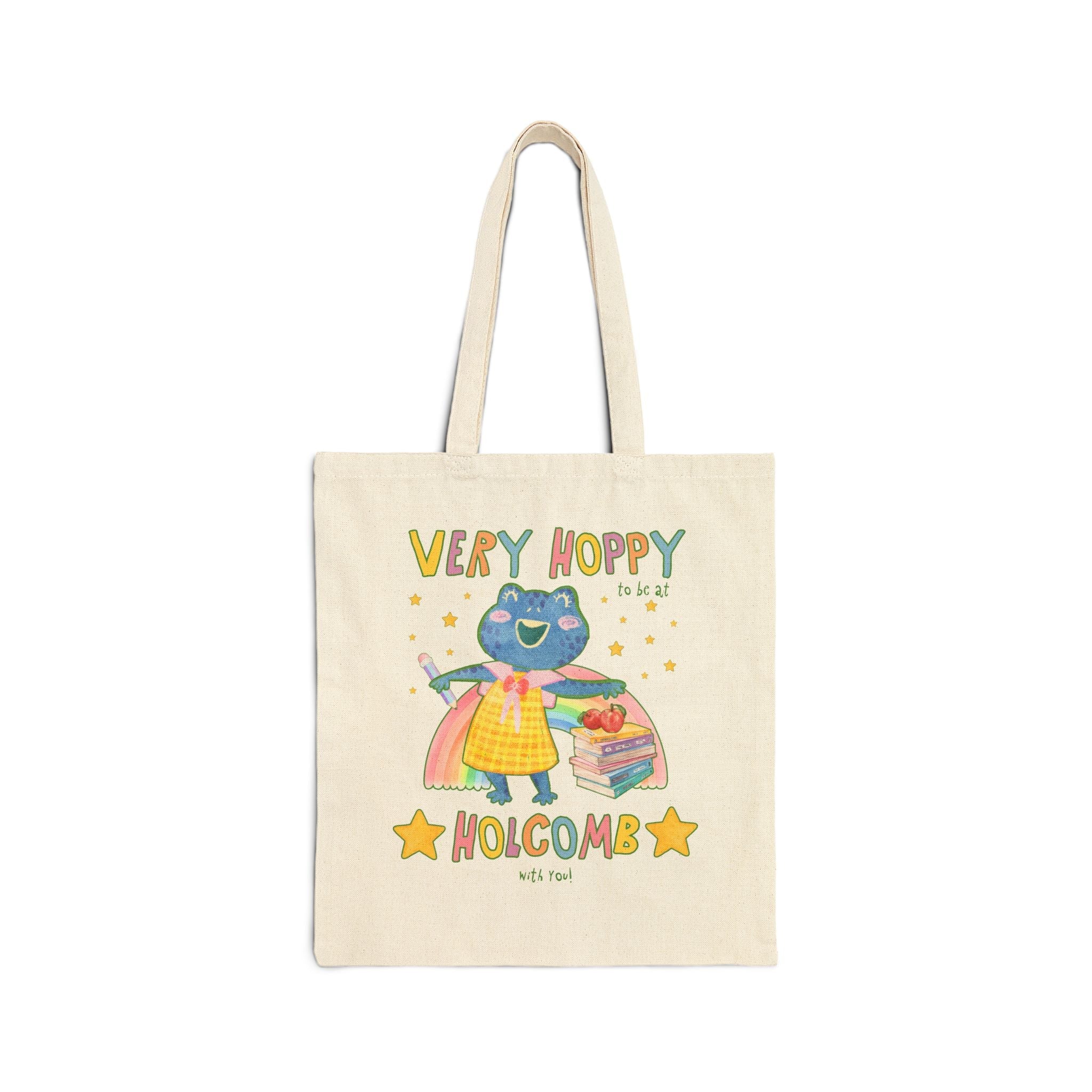 Holcomb Elementary School Tote Bag: Very Hoppy - Opal and June