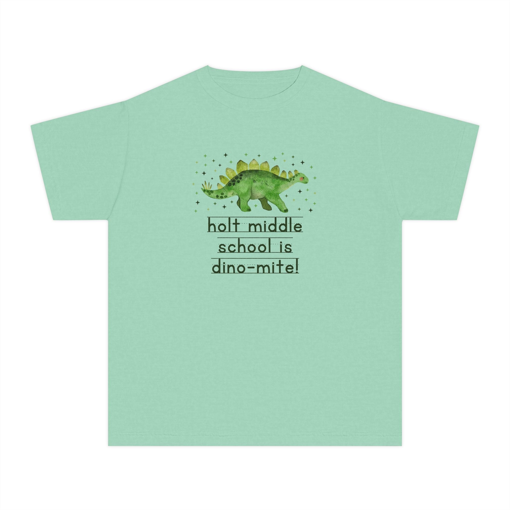 Holt Middle School is Dino - Mite Kids Tee Shirt | FPS + Opal and June Kids Tee Shirt, Fayetteville Public Schools - Opal and June