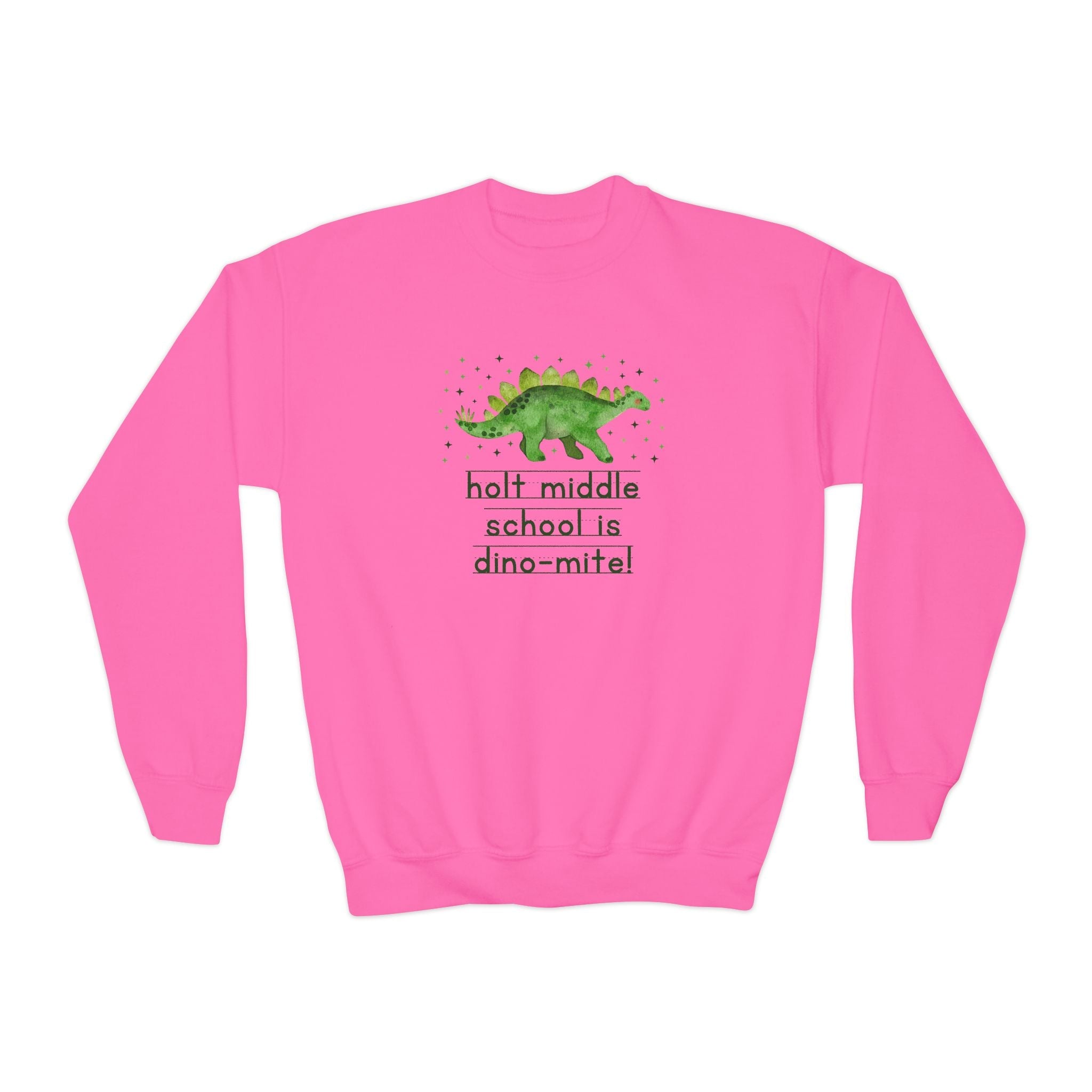 Holt Middle School is Dino - Mite Sweatshirt | FPS + Opal and June Sweatshirt, Fayetteville Public Schools - Opal and June