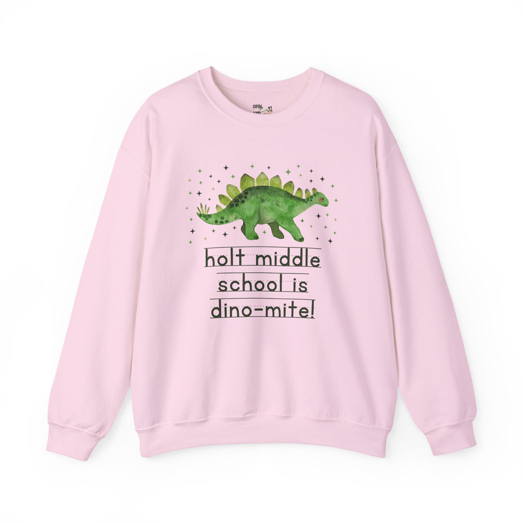 Holt Middle School is Dino - Mite Sweatshirt | FPS + Opal and June Sweatshirt, Fayetteville Public Schools - Opal and June