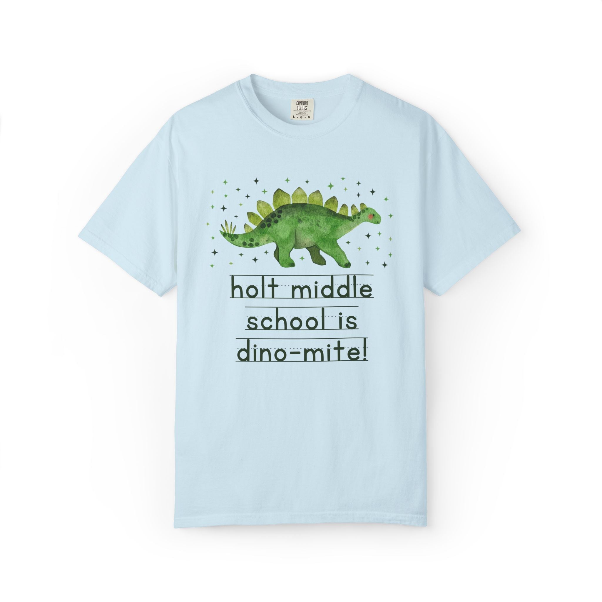 Holt Middle School is Dino - Mite Tee Shirt | FPS + Opal and June Tee Shirt, Fayetteville Public Schools - Opal and June