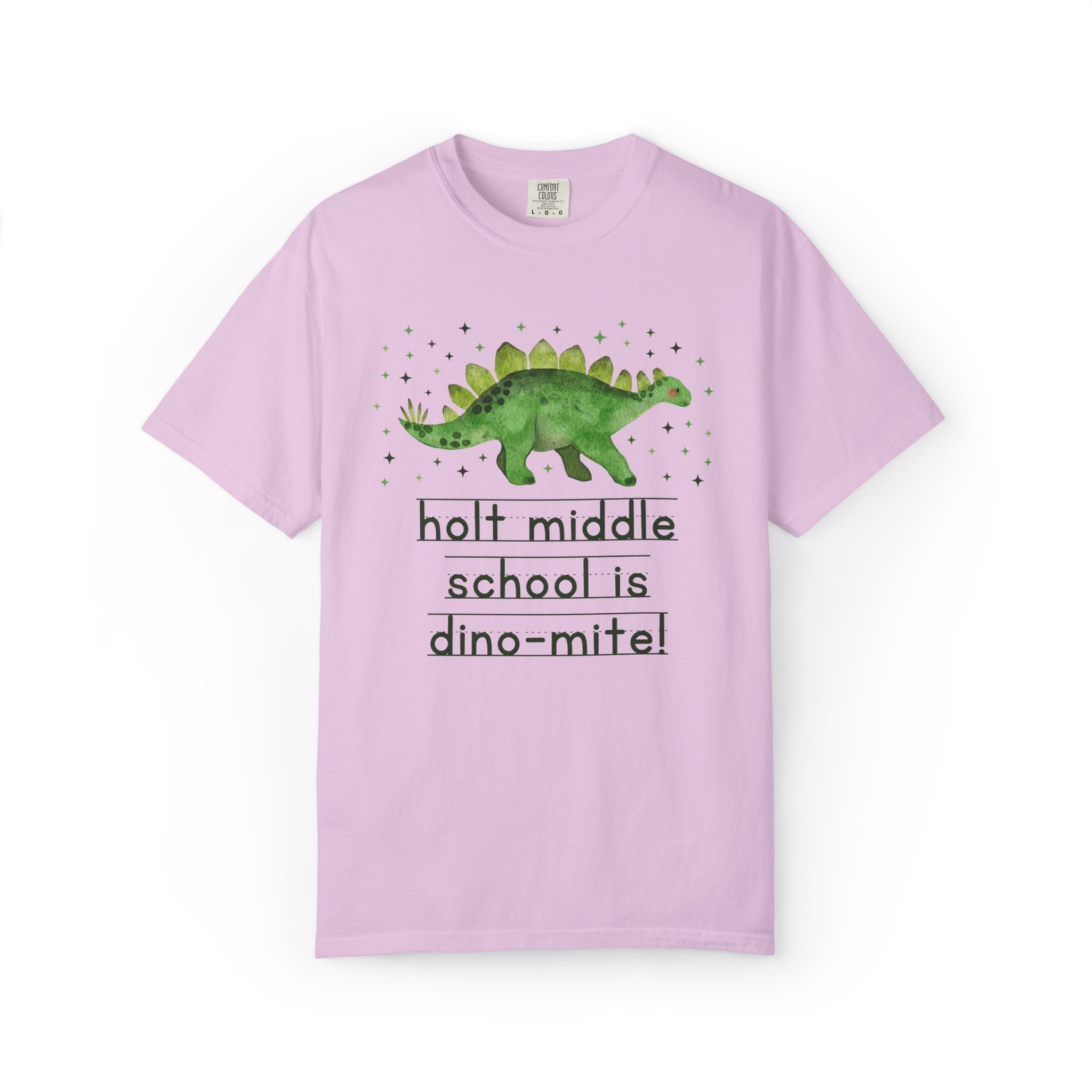 Holt Middle School is Dino - Mite Tee Shirt | FPS + Opal and June Tee Shirt, Fayetteville Public Schools - Opal and June