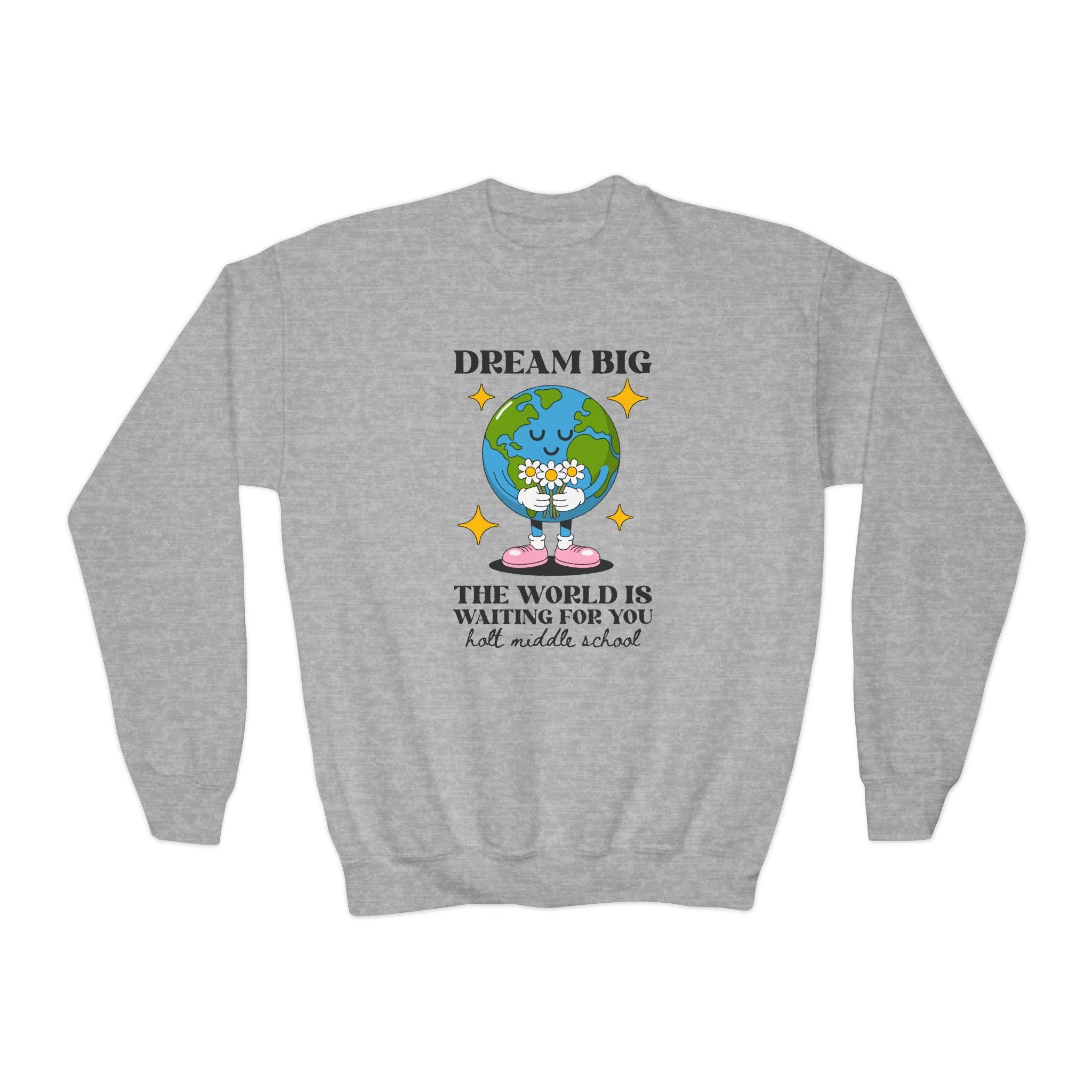 Holt Middle School The World is Waiting for You | FPS + Opal and June Kids Sweatshirt, Fayetteville Public Schools - Opal and June
