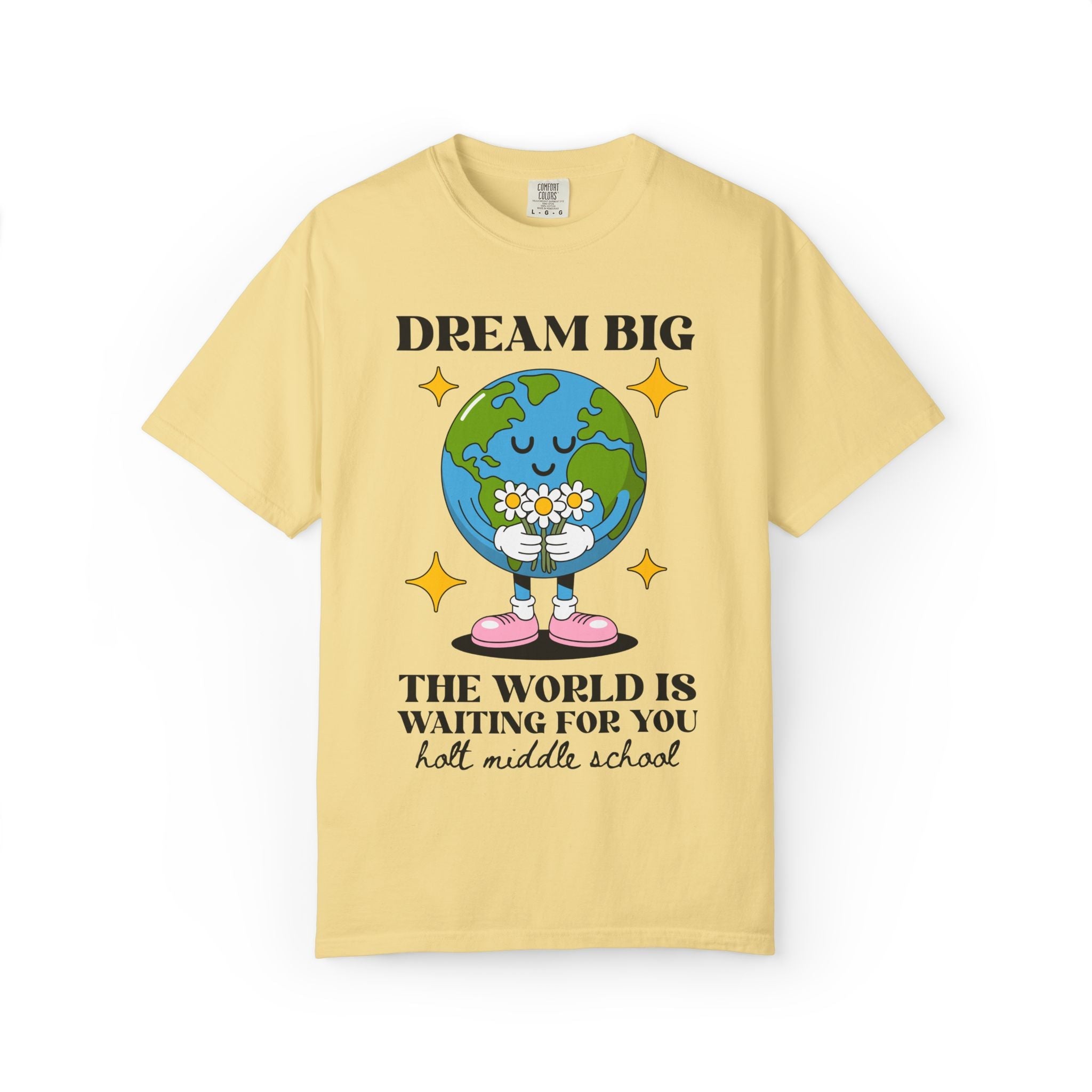 Holt Middle School The World is Waiting for You | FPS + Opal and June T-Shirt, Fayetteville Public Schools - Opal and June
