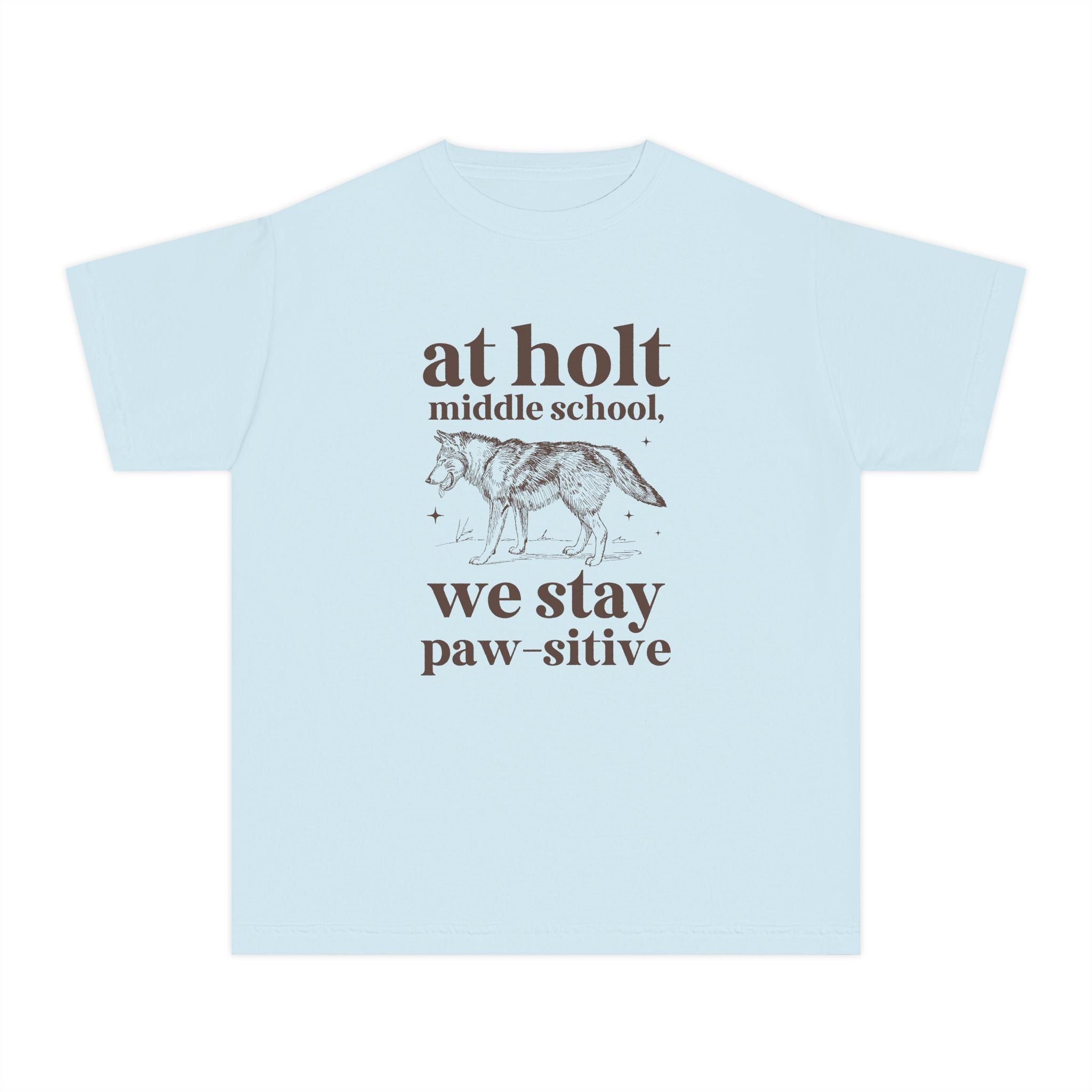 Holt Middle School: We Stay Paw - sitive | FPS + Opal and June Kids Tee Shirt, Fayetteville Public Schools - Opal and June