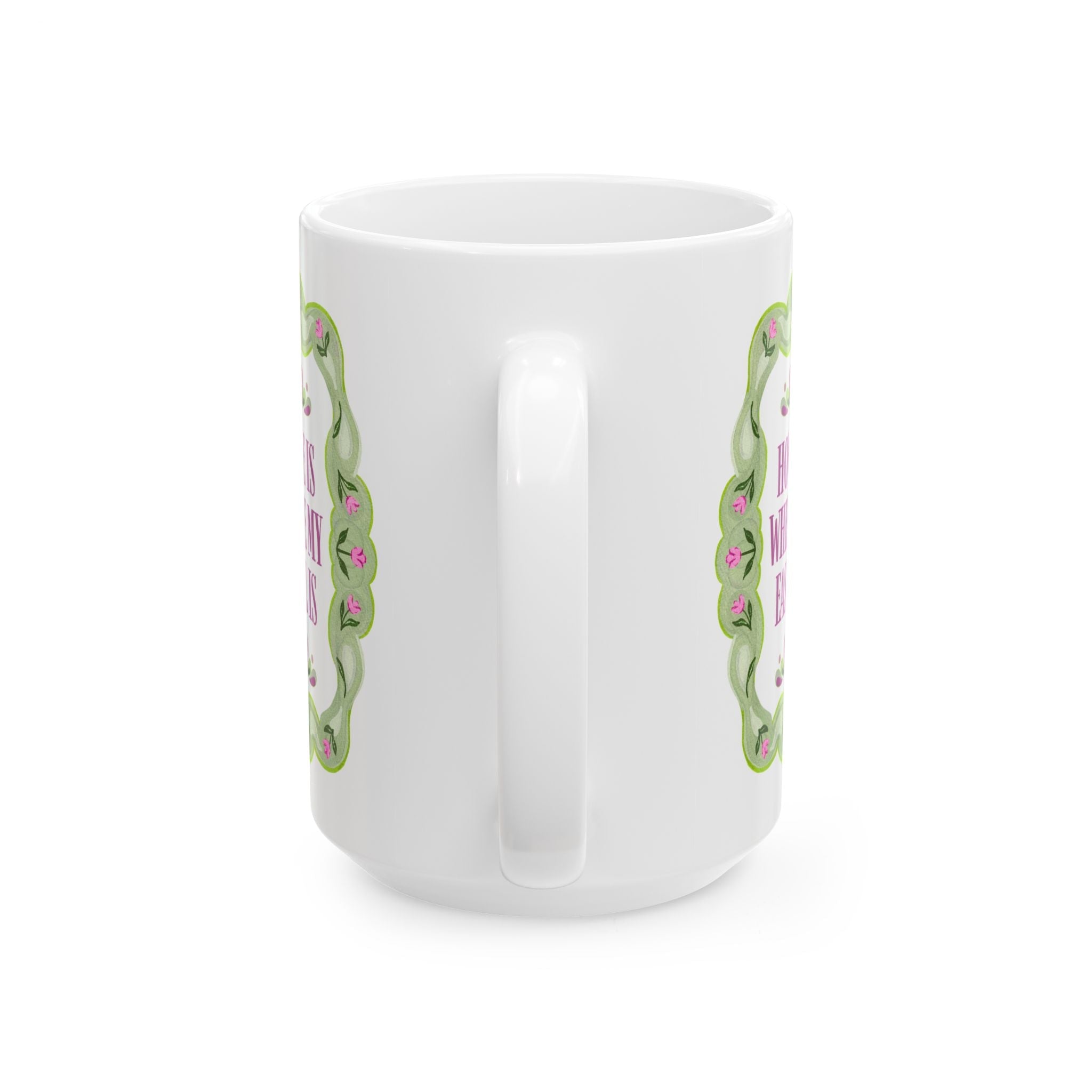 Home is Where My Easel Is Coffee Mug: Nostalgic 90s Aesthetic Coffee Mug for Painter or College Art Major - Opal and June