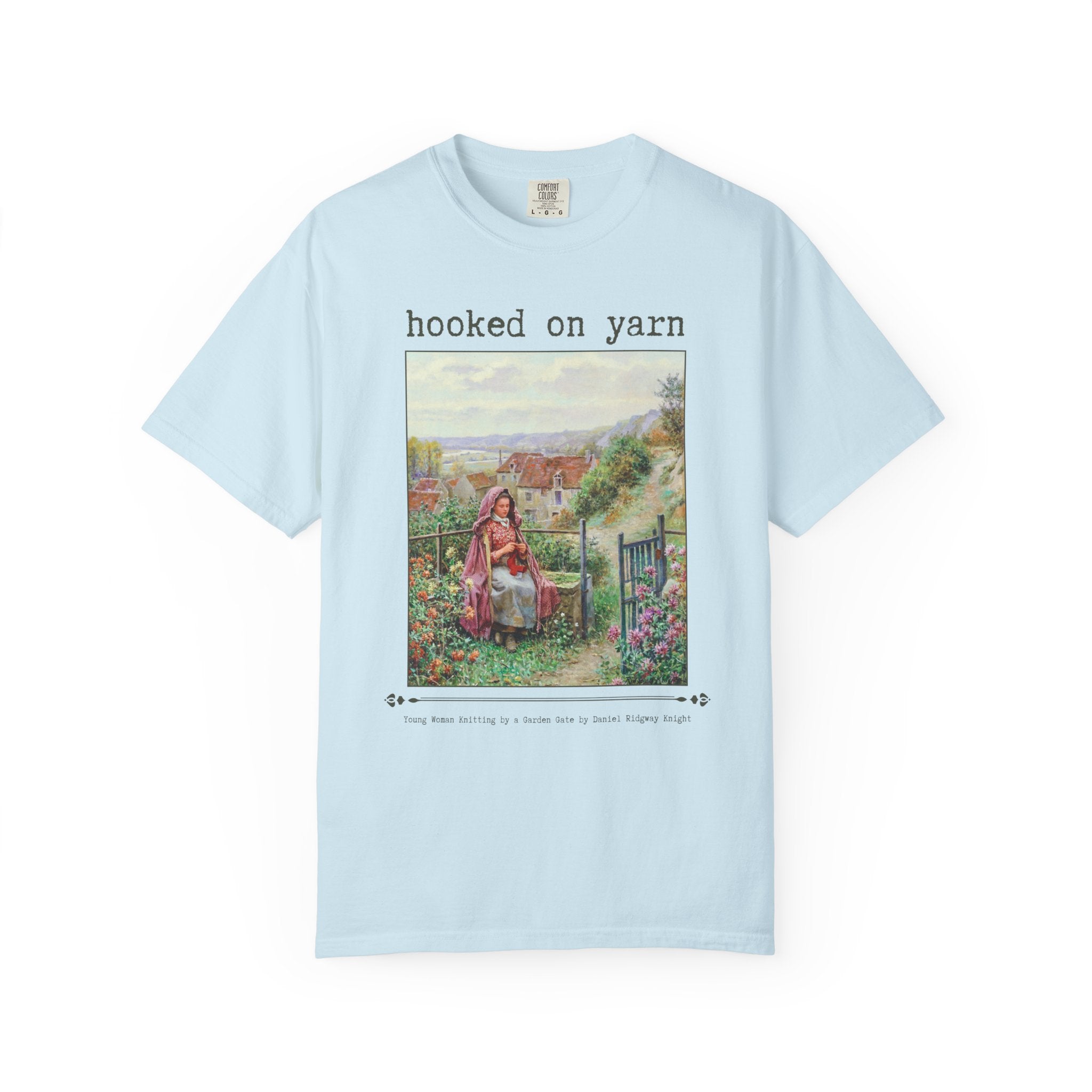 Hooked on Yarn Floral Art History Tee - Opal and June