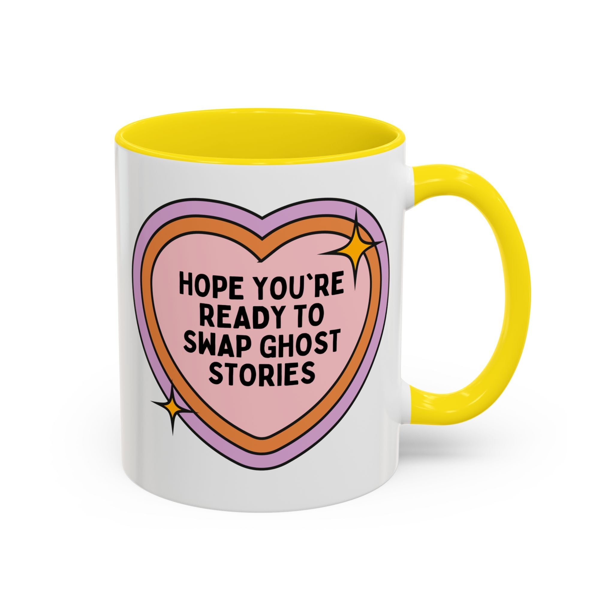 Hope You're Ready to Swap Ghost Stories Coffee Mug: Cute Spooky History 11 Oz Coffee Mug for Friend Who Loves Ghosts - Opal and June