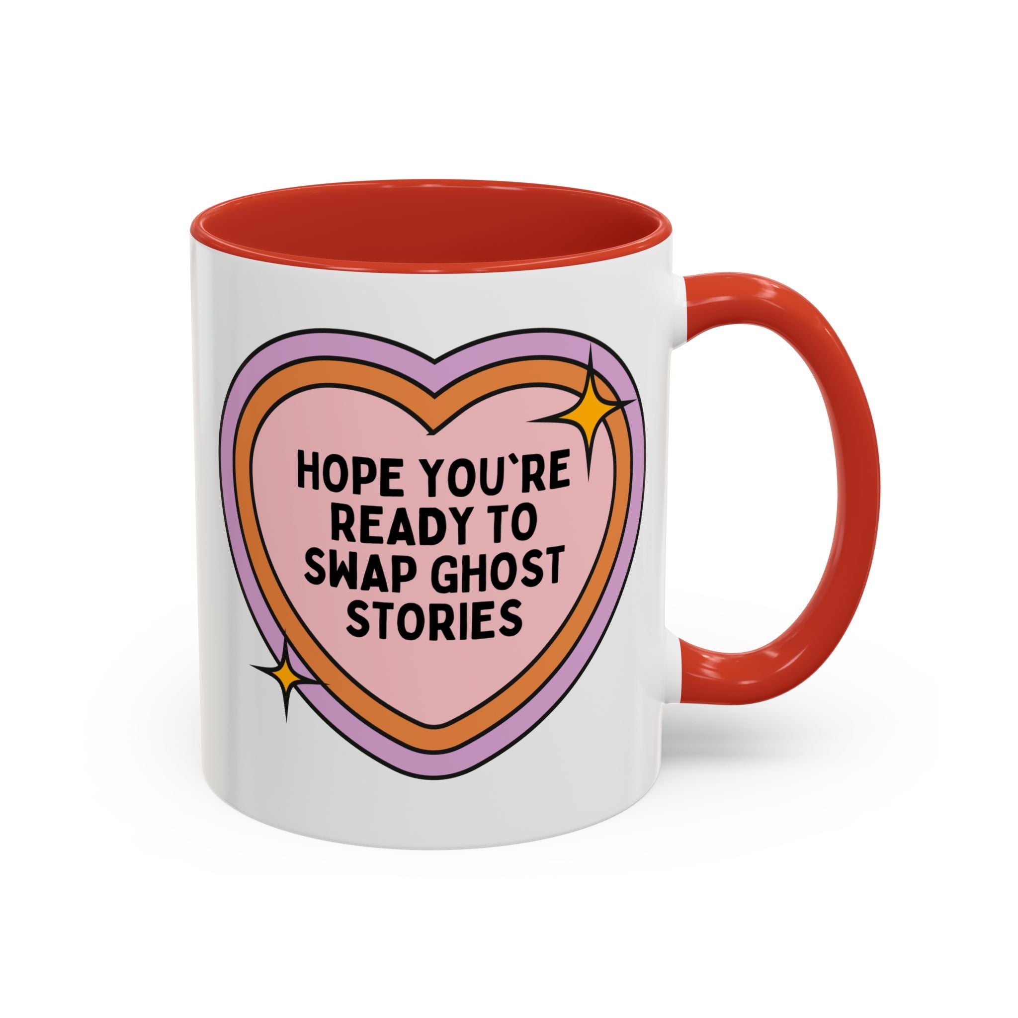 Hope You're Ready to Swap Ghost Stories Coffee Mug: Cute Spooky History 11 Oz Coffee Mug for Friend Who Loves Ghosts - Opal and June