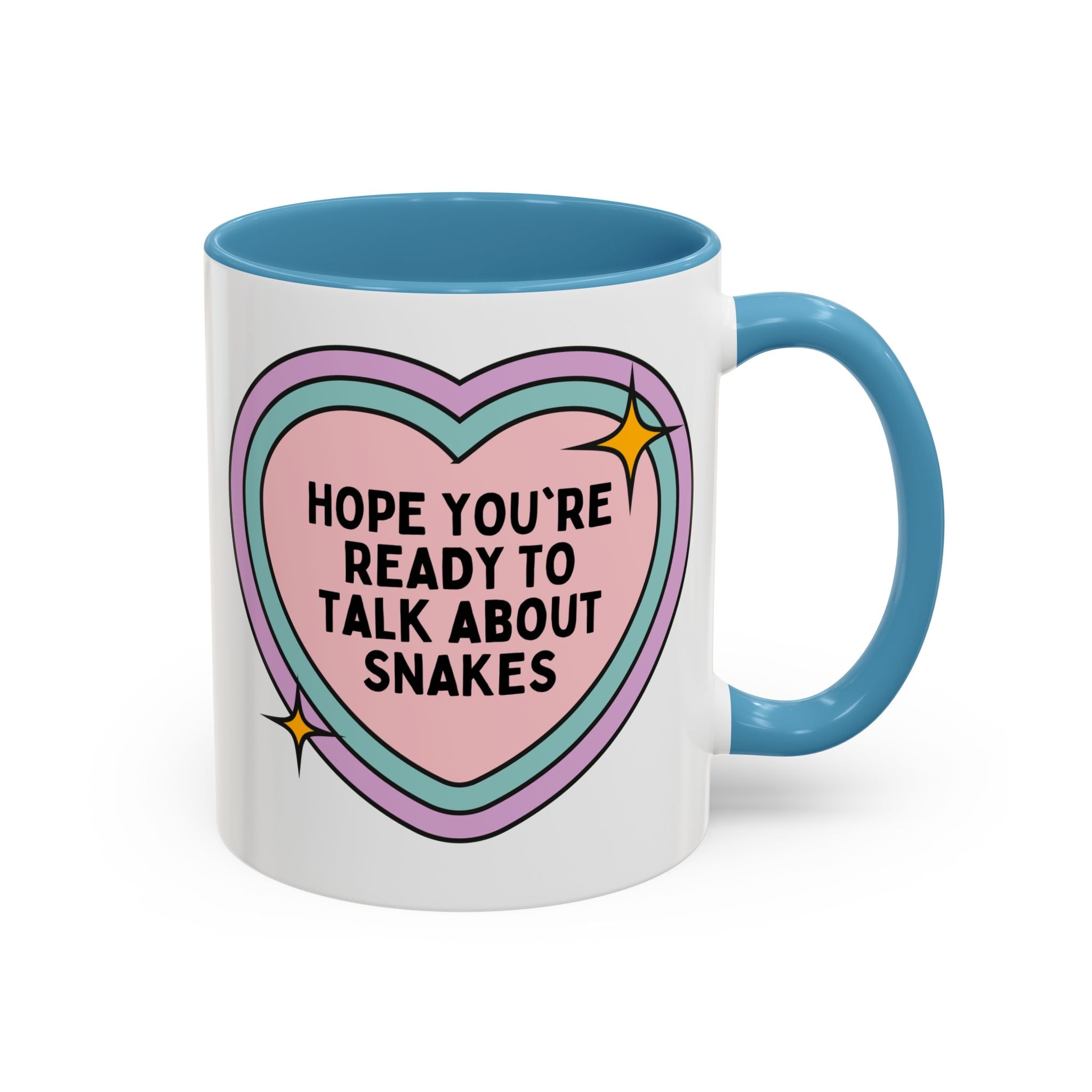 Hope You're Ready to Talk About Snakes Coffee Mug: Funny Snake Lover Gift, Herpetologist Science Teacher Gift, Reptile Zoologist Mug for Animal Lover, Middle School Science Teacher - Opal and June