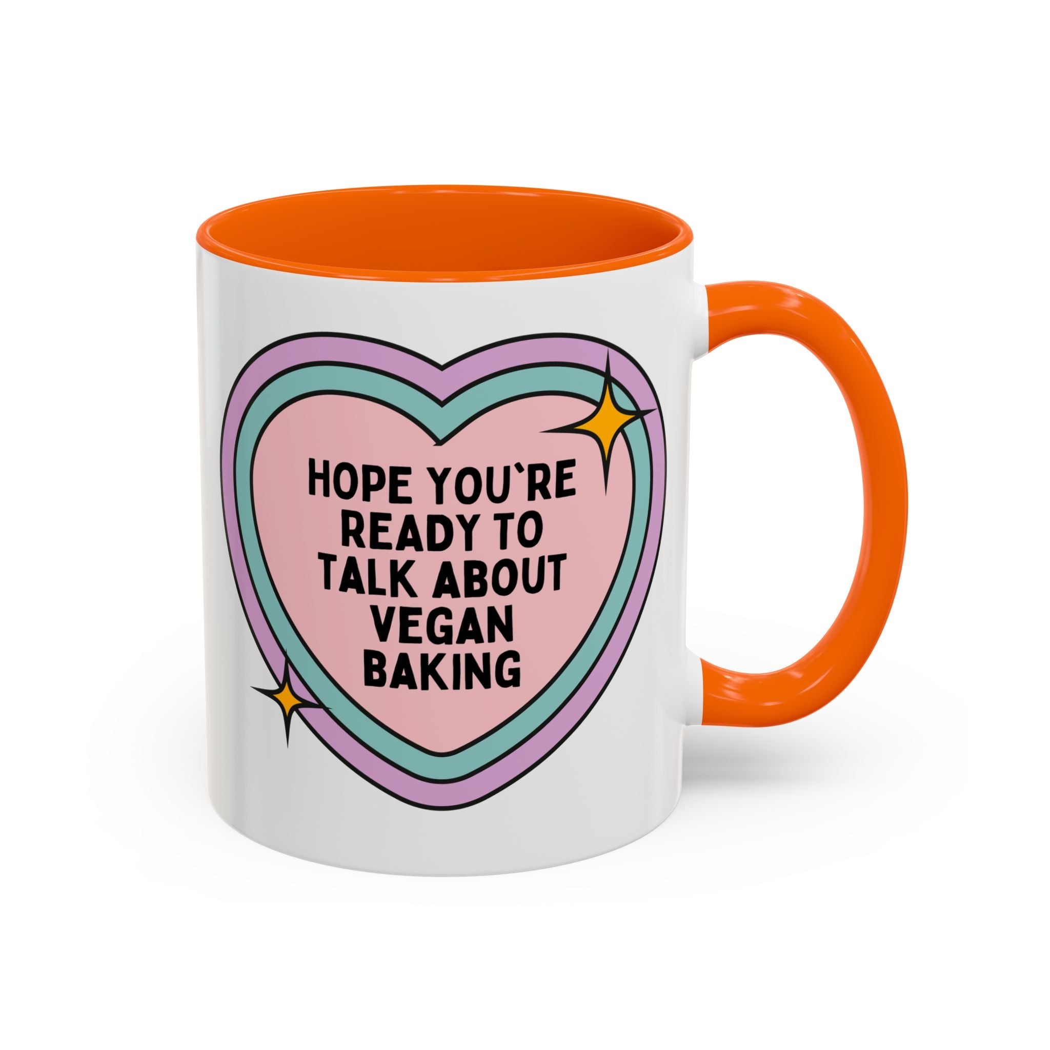Hope You're Ready to Talk About Vegan Baking Coffee Mug: Cute Vegan Baking Mug for Friend Who Loves Vegan Baked Goods, Funny Saying Dairy or Egg Allergy Gift - Opal and June