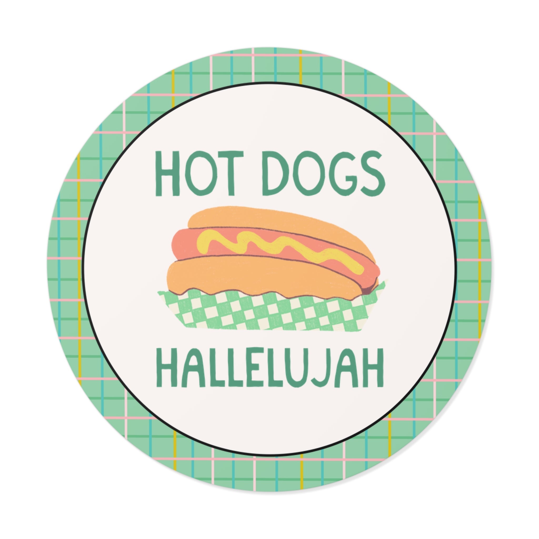 Hot Dog Lover Sticker for Dad or Friend Who Loves Hot Dogs, Silly Baseball Parent Sticker for Baseball Lover, Funny Foodie Food Lover Gift - Opal and June